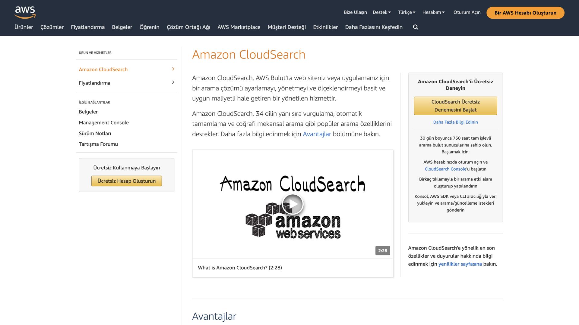 Amazon CloudSearch