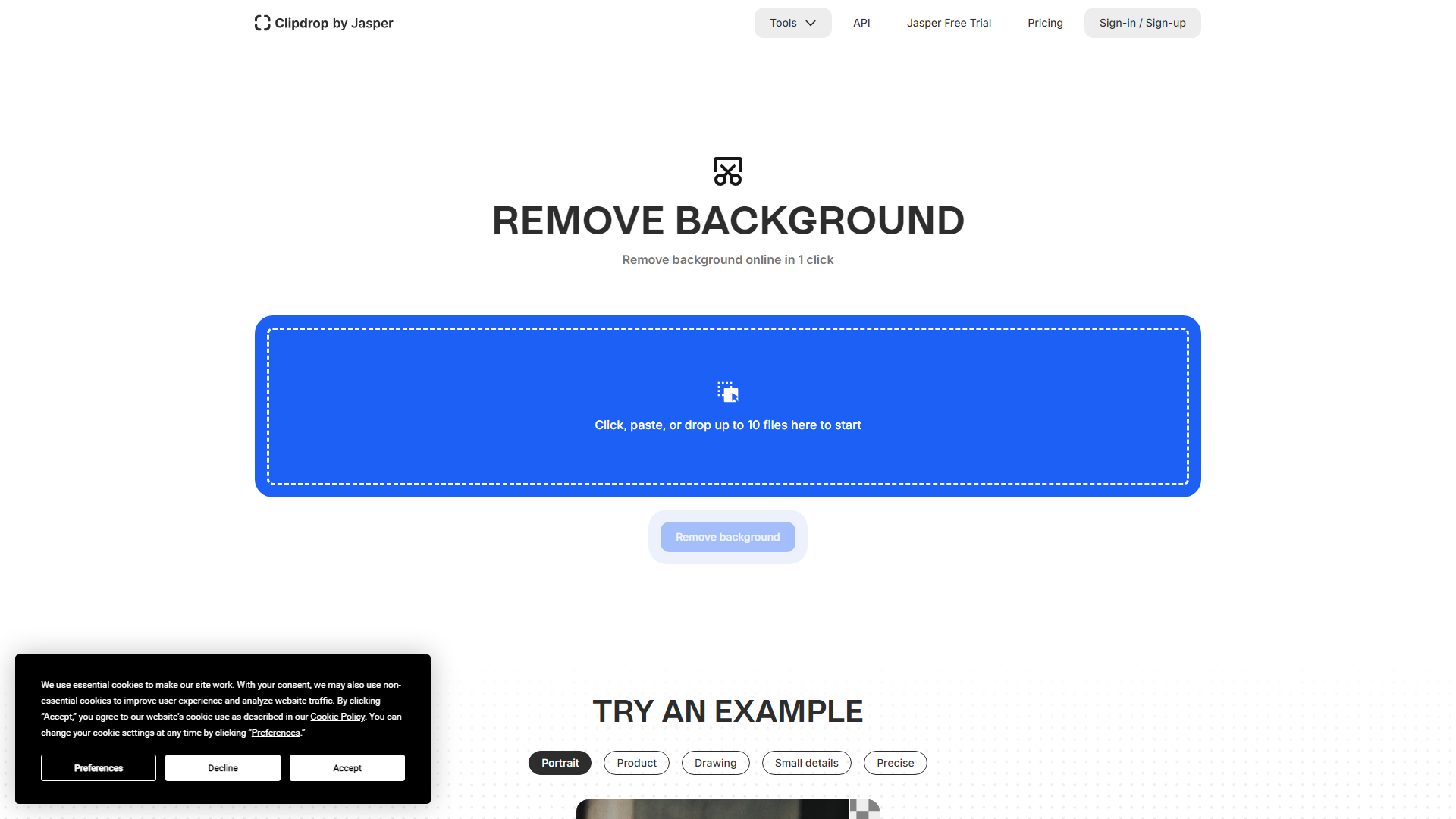 ClipDrop Remove Background