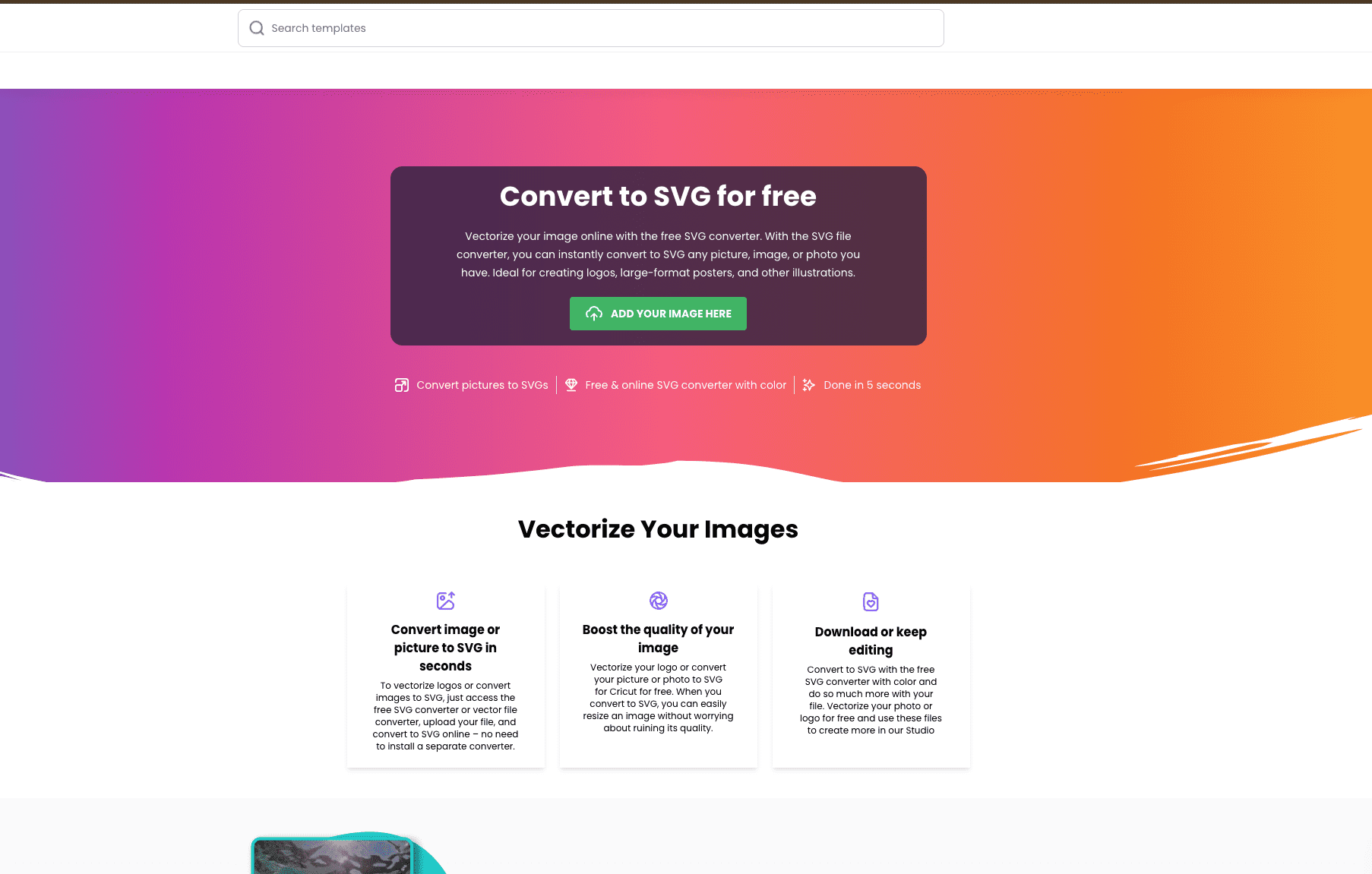 Creative Fabrica PNG to SVG Converter