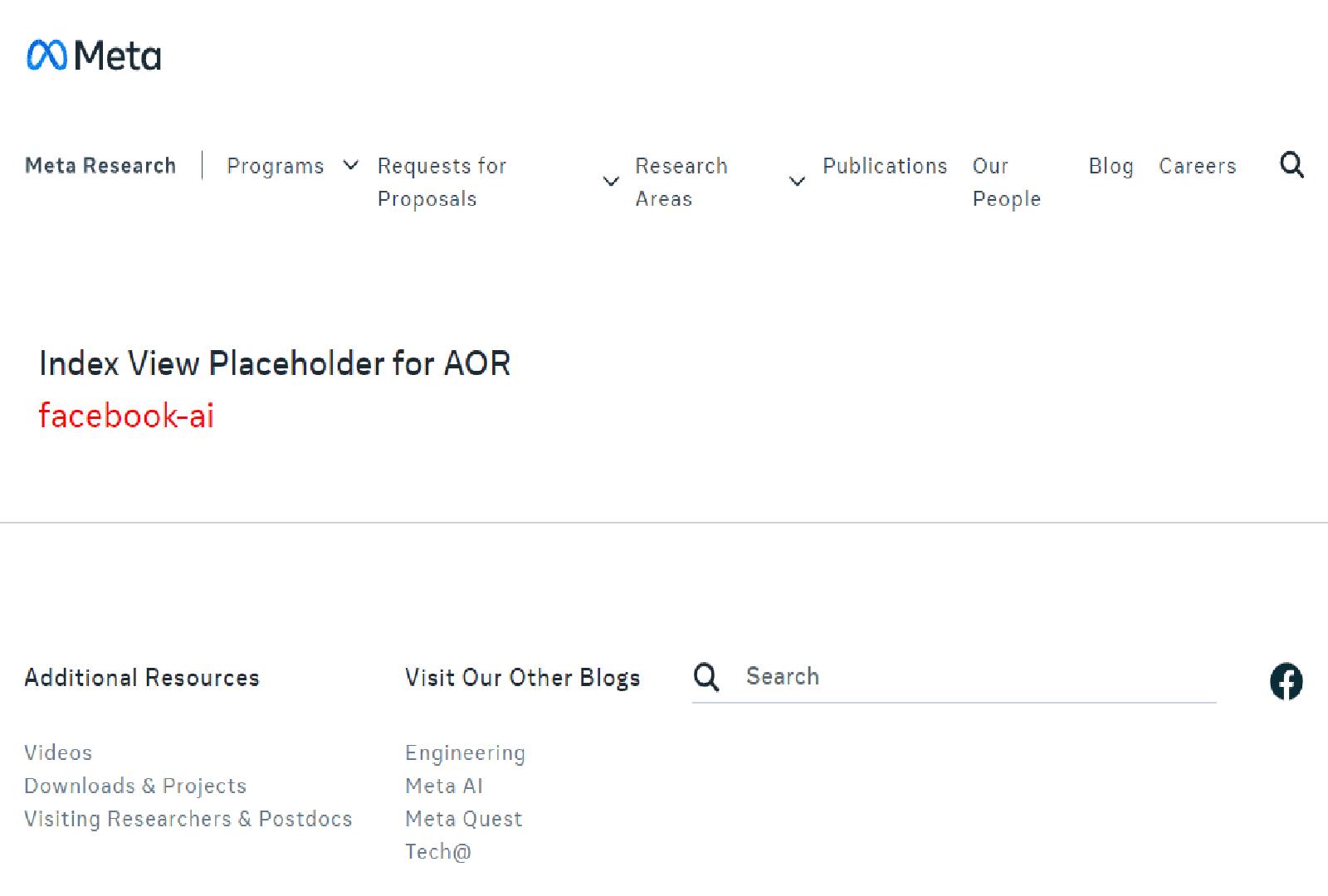 Facebook AI Research