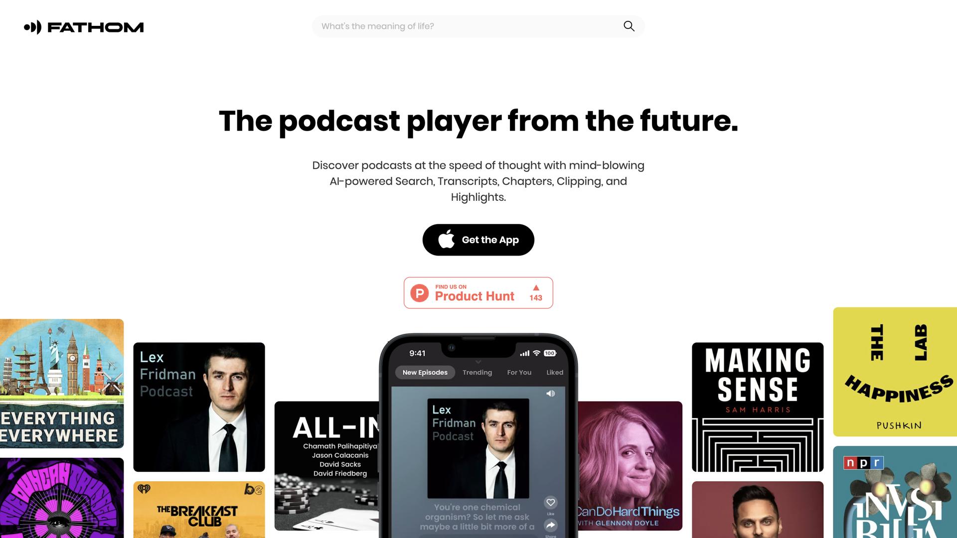 Fathom Podcast Player