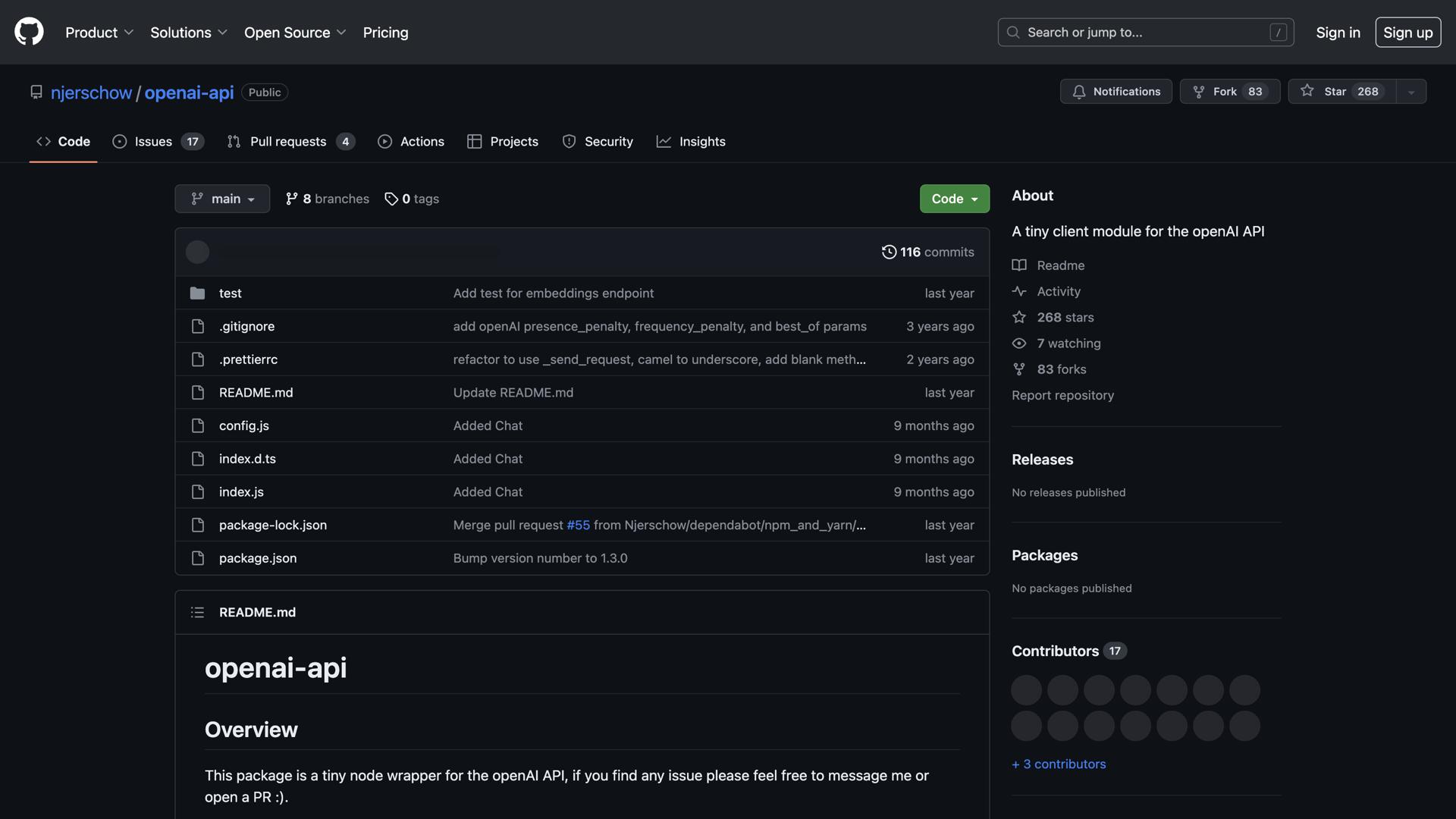 openAI API – Node/Javascript SDK