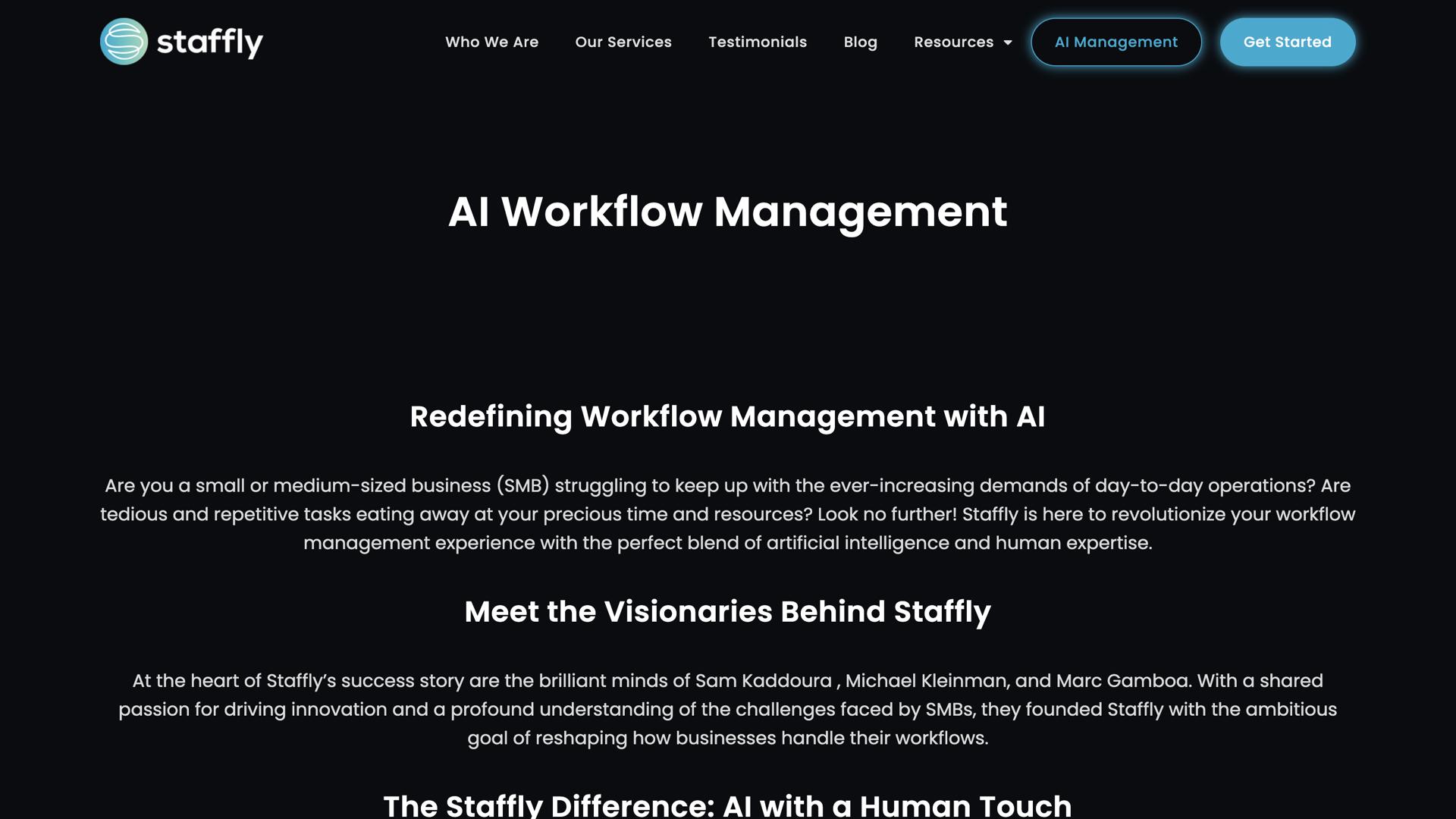 Staffly AI Management