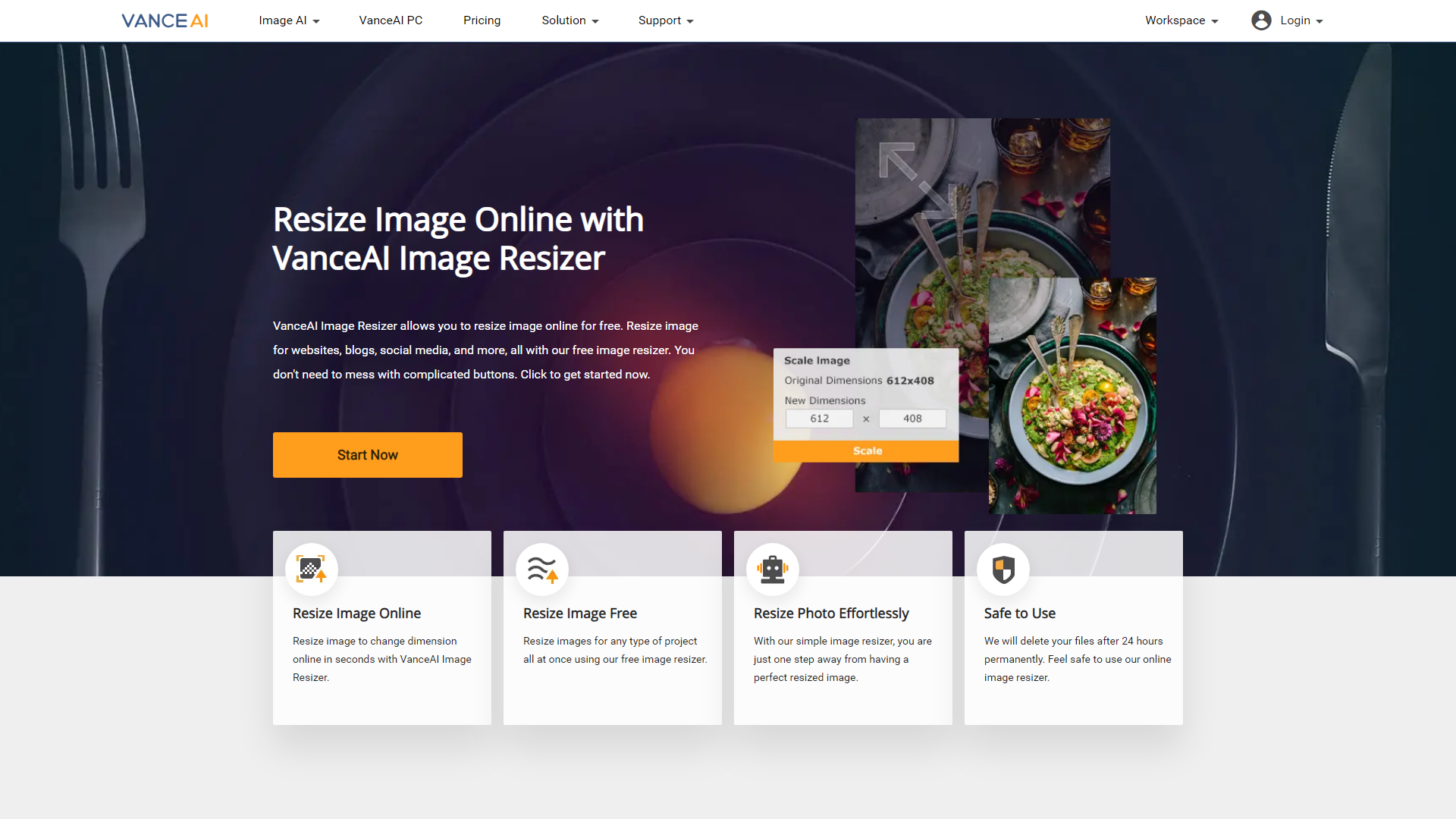VanceAI Image Resizer