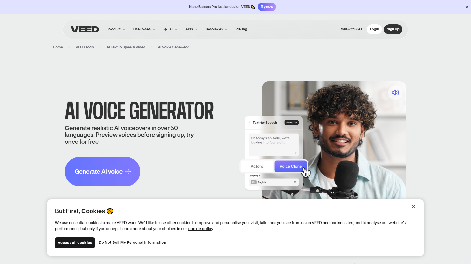 Veed AI Voice Generator