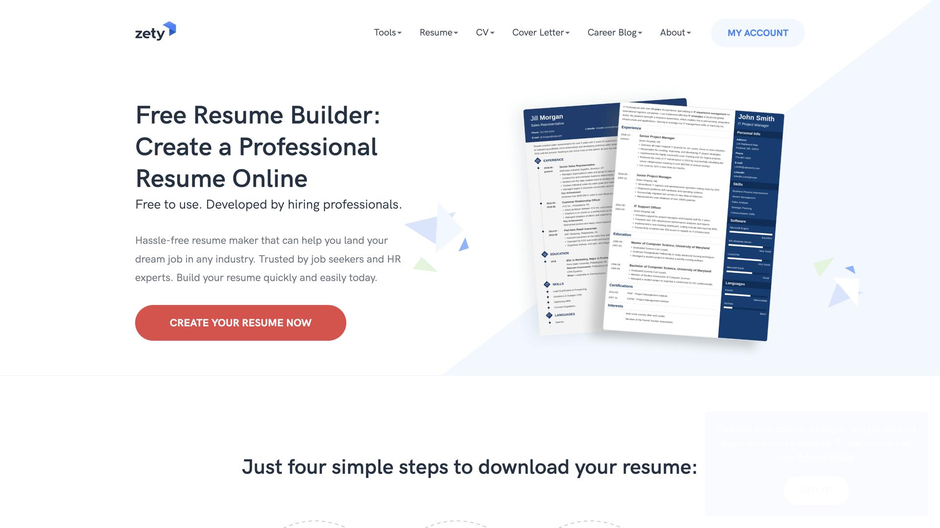 Zety Resume Builder