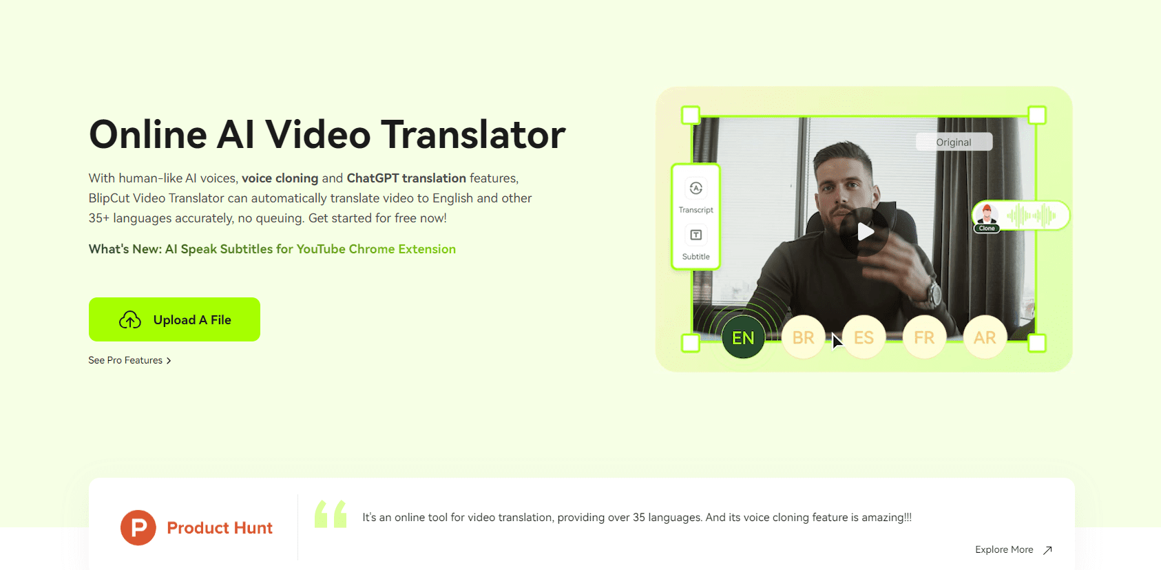 BlipCut Video Translator