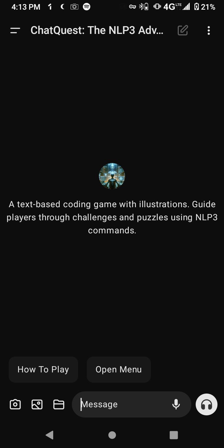 ChatQuest: The NLP3 Adventure