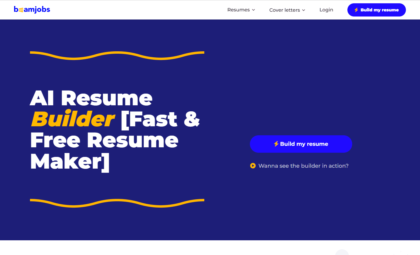 BeamJobs AI Resume Builder