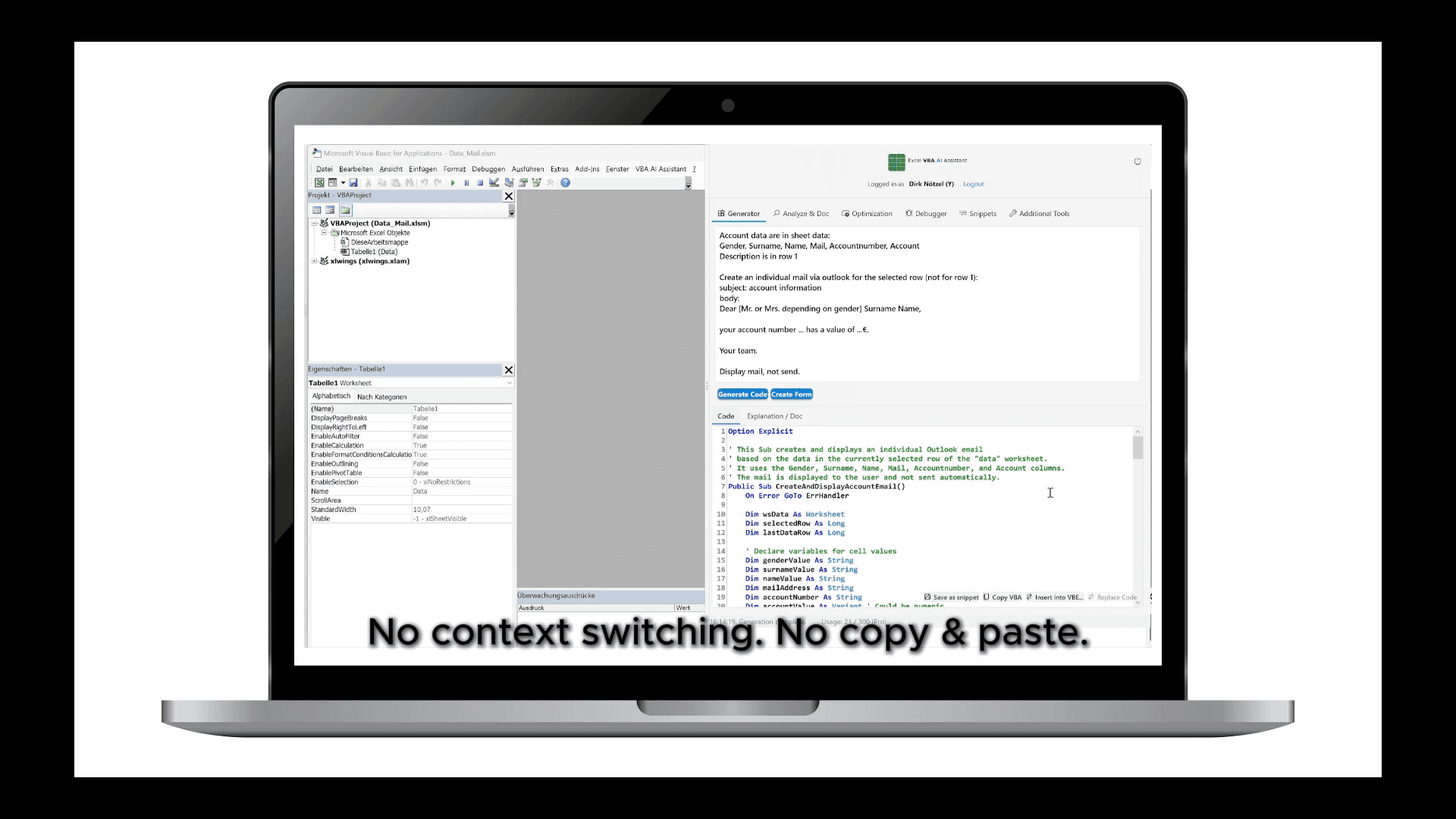 Excel VBA AI Assistant