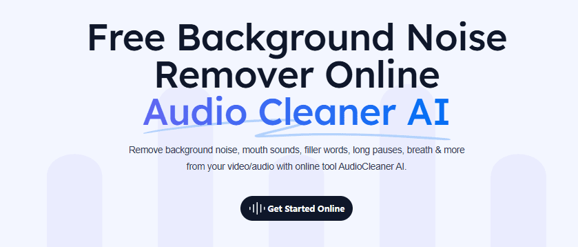 Free AI Audio Cleaner Online