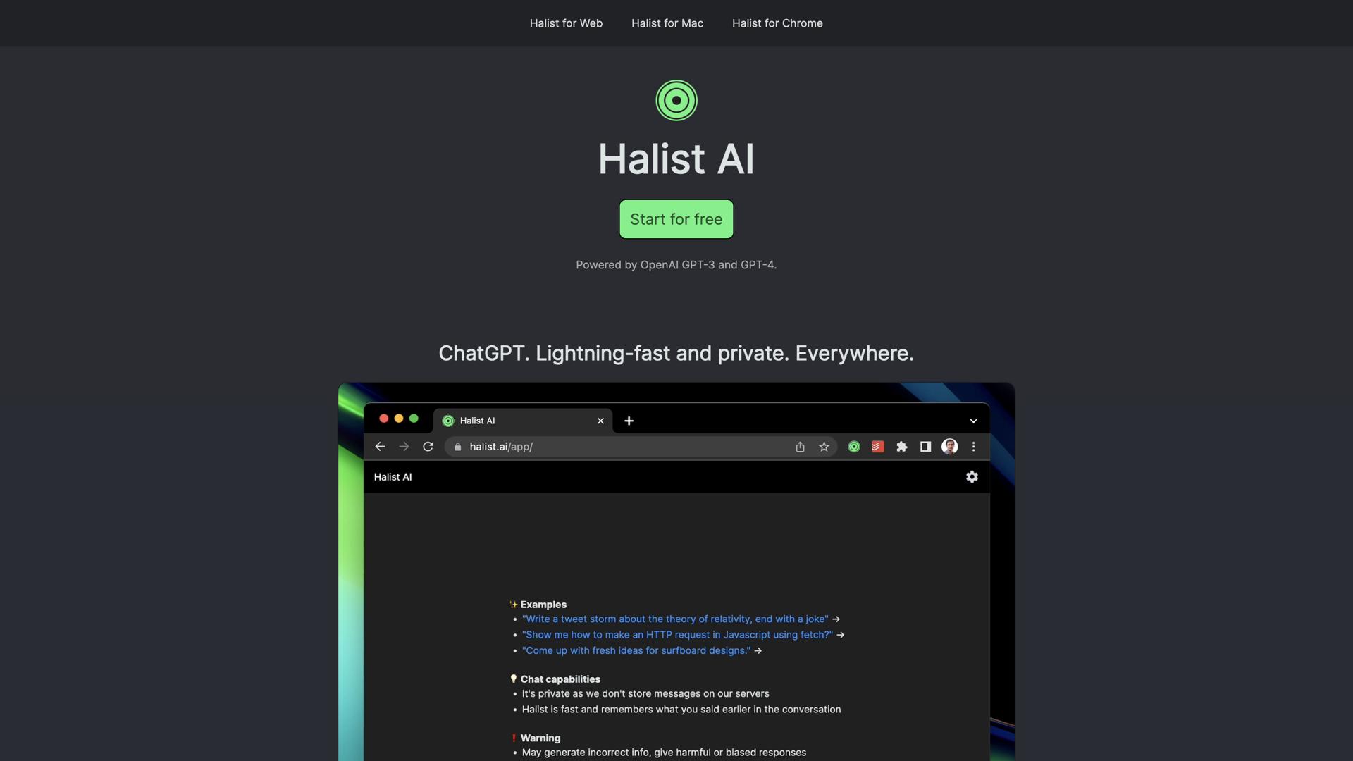 Halist Browser AI
