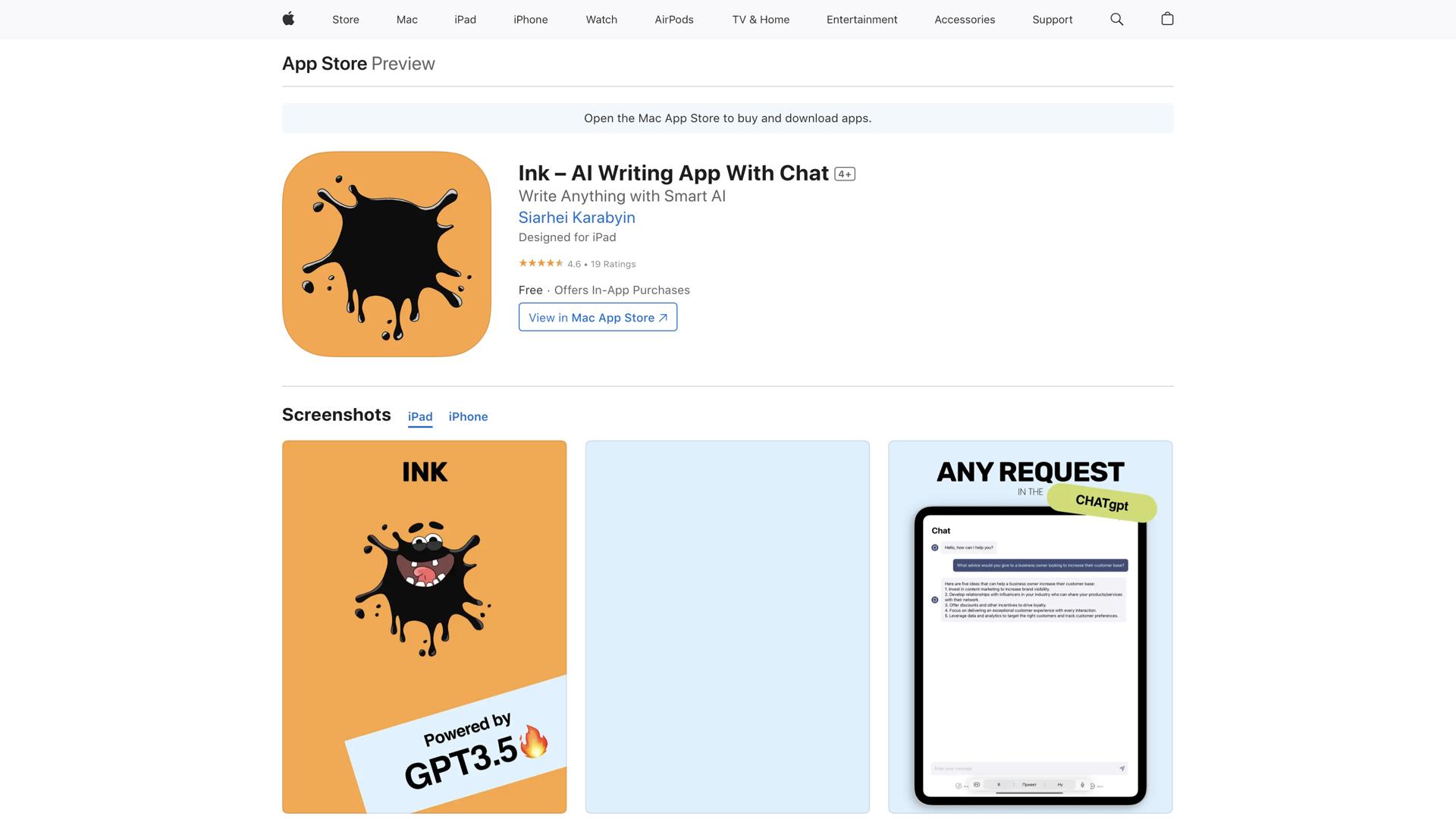 Ink – AI Writing App With Chat