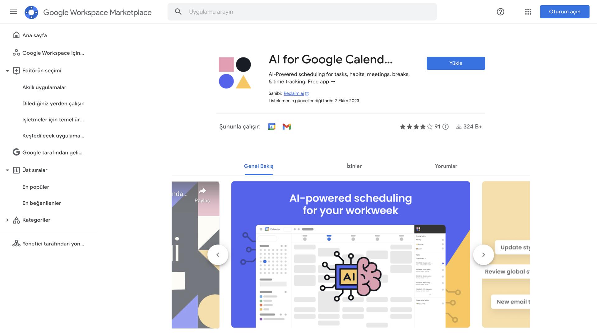 Reclaim Google Calendar