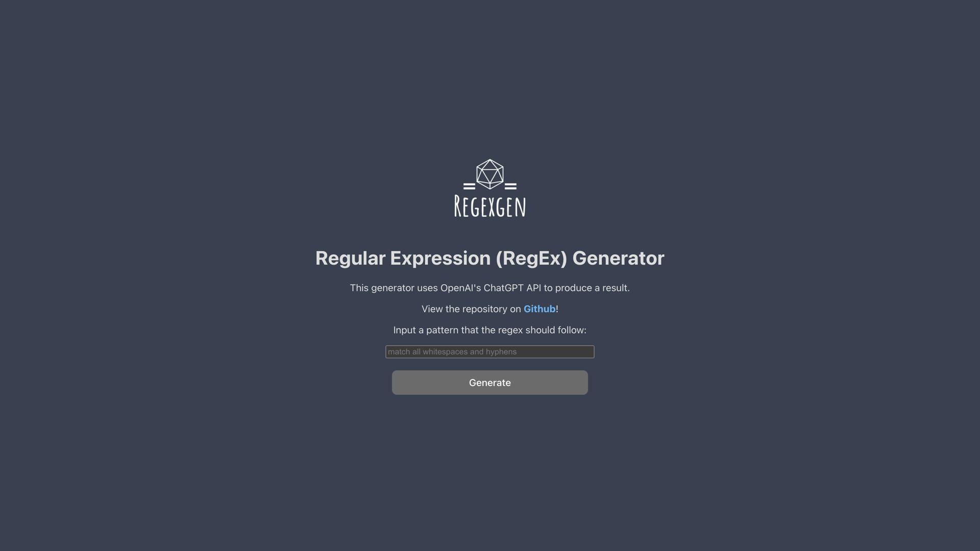RegEx Generator