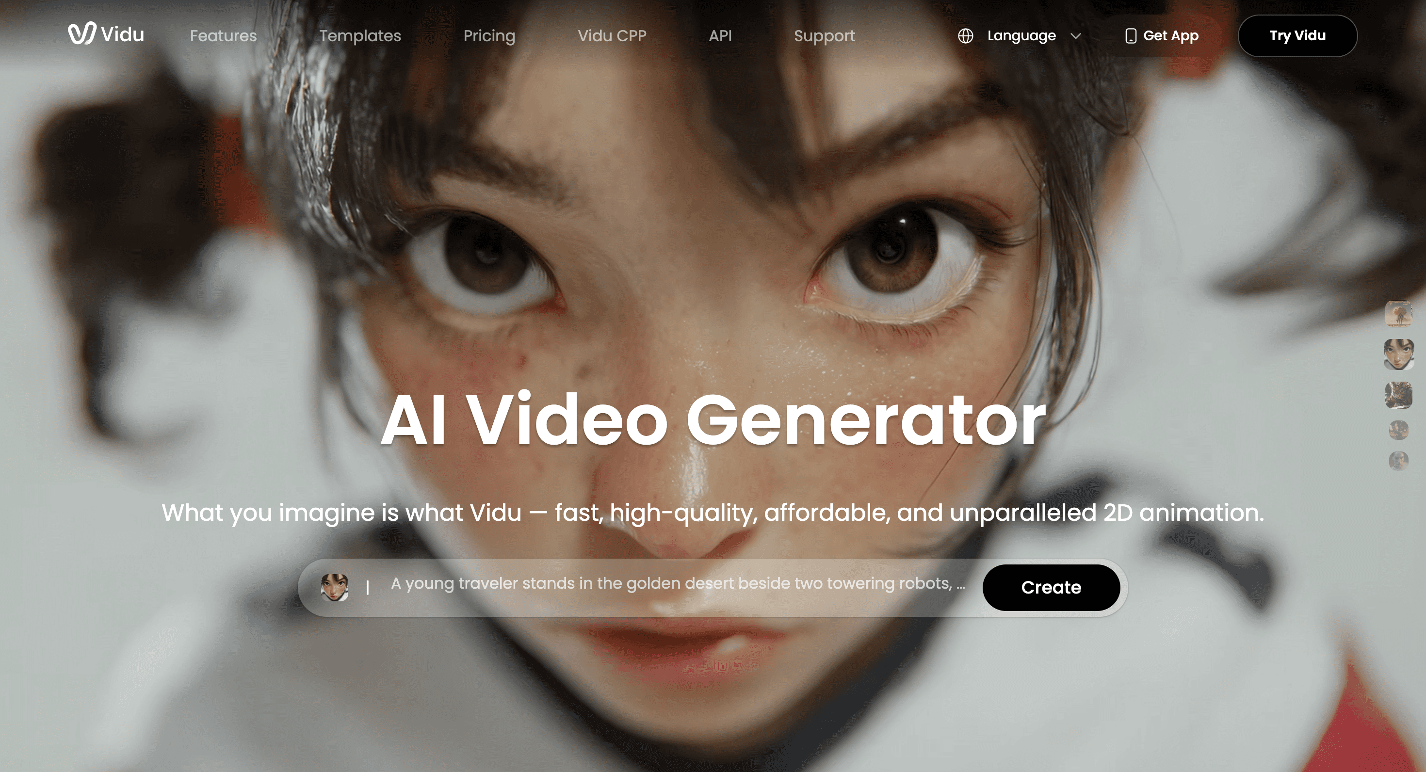 Vidu AI video generator