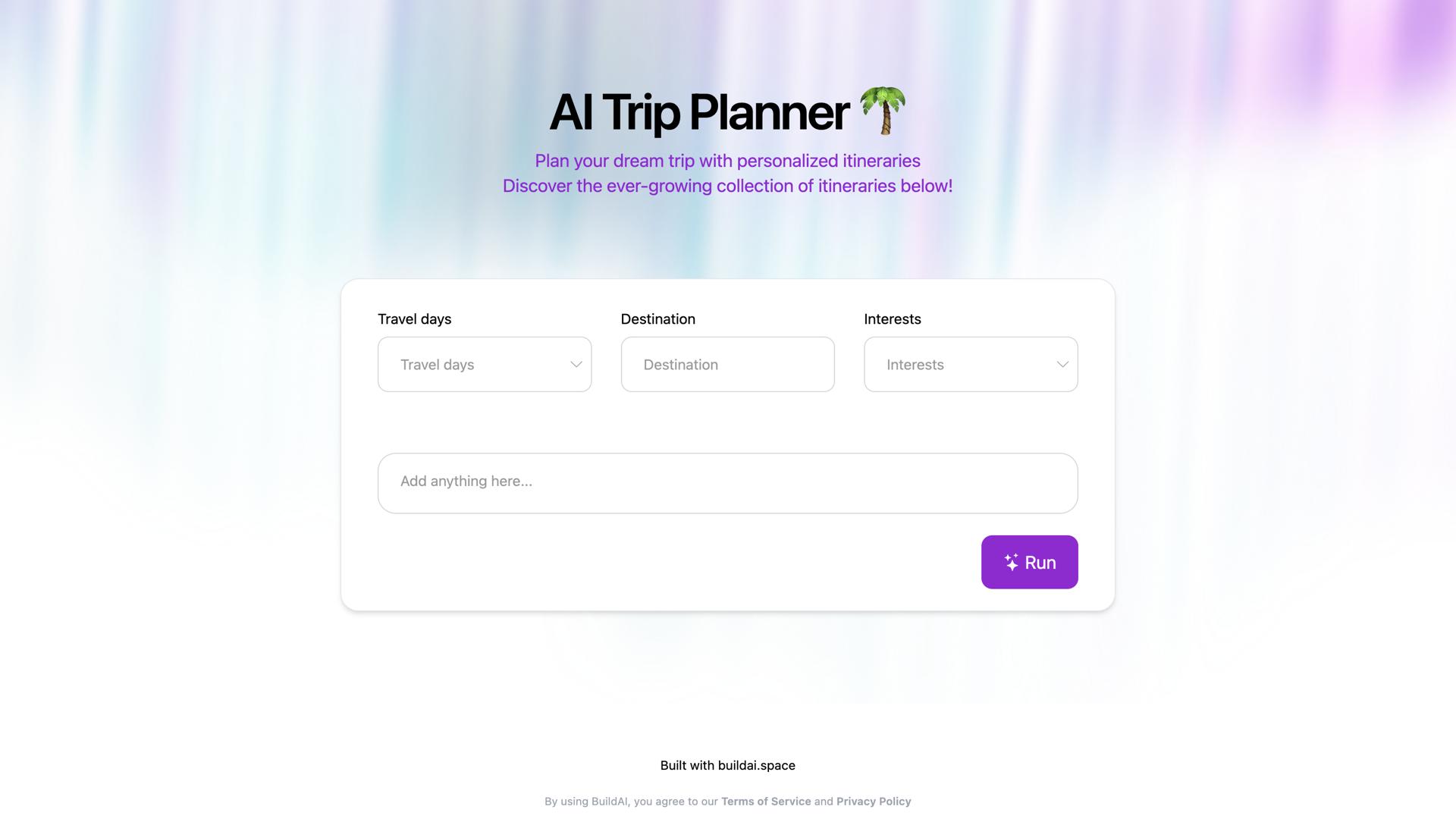 AI Trip Planner