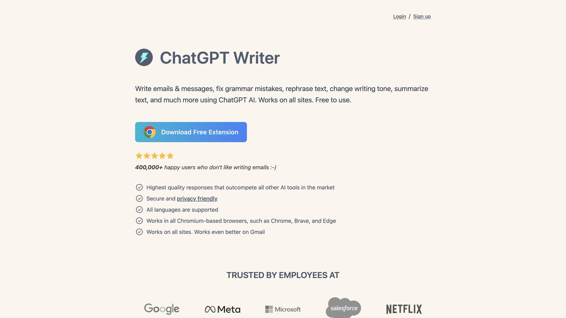 ChatGPT Writer