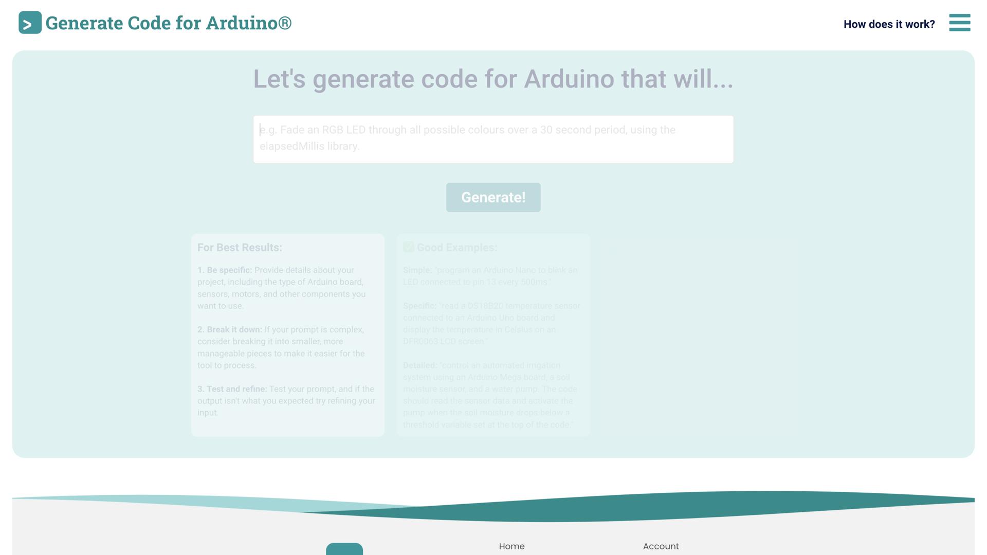 Duino Code Generator