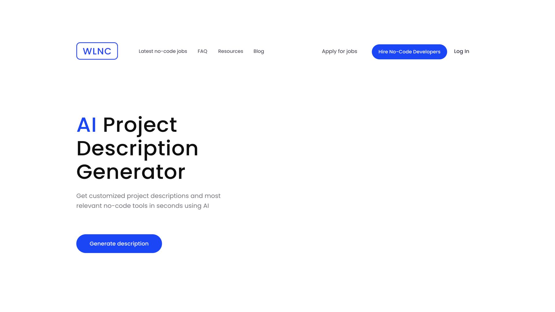 AI Project Description Generator