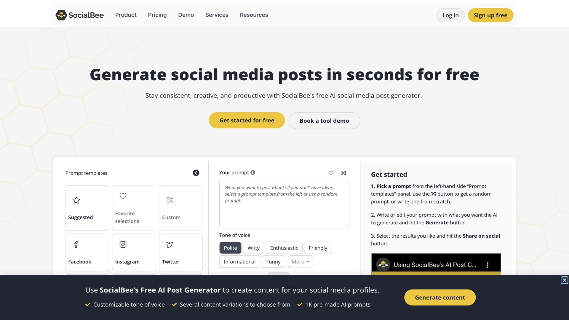 AI Social Post Generator
