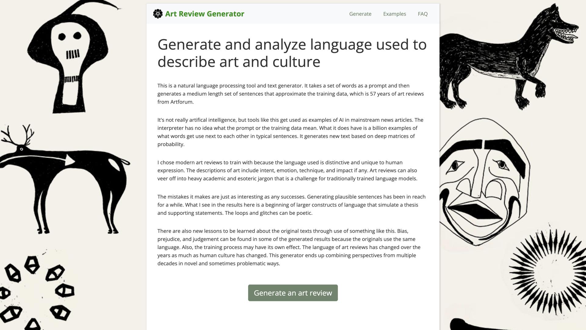 Artreviewgenerator