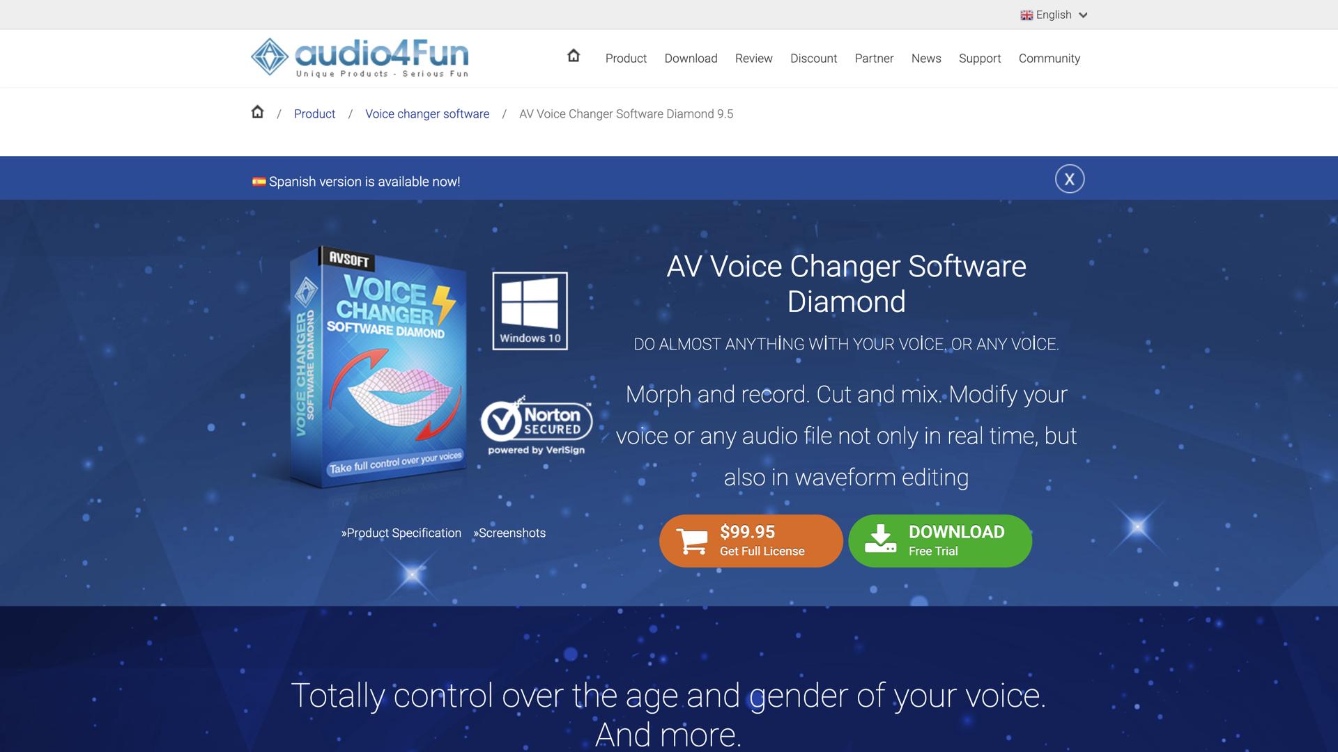 AV Voice Changer Software Gold 7.0