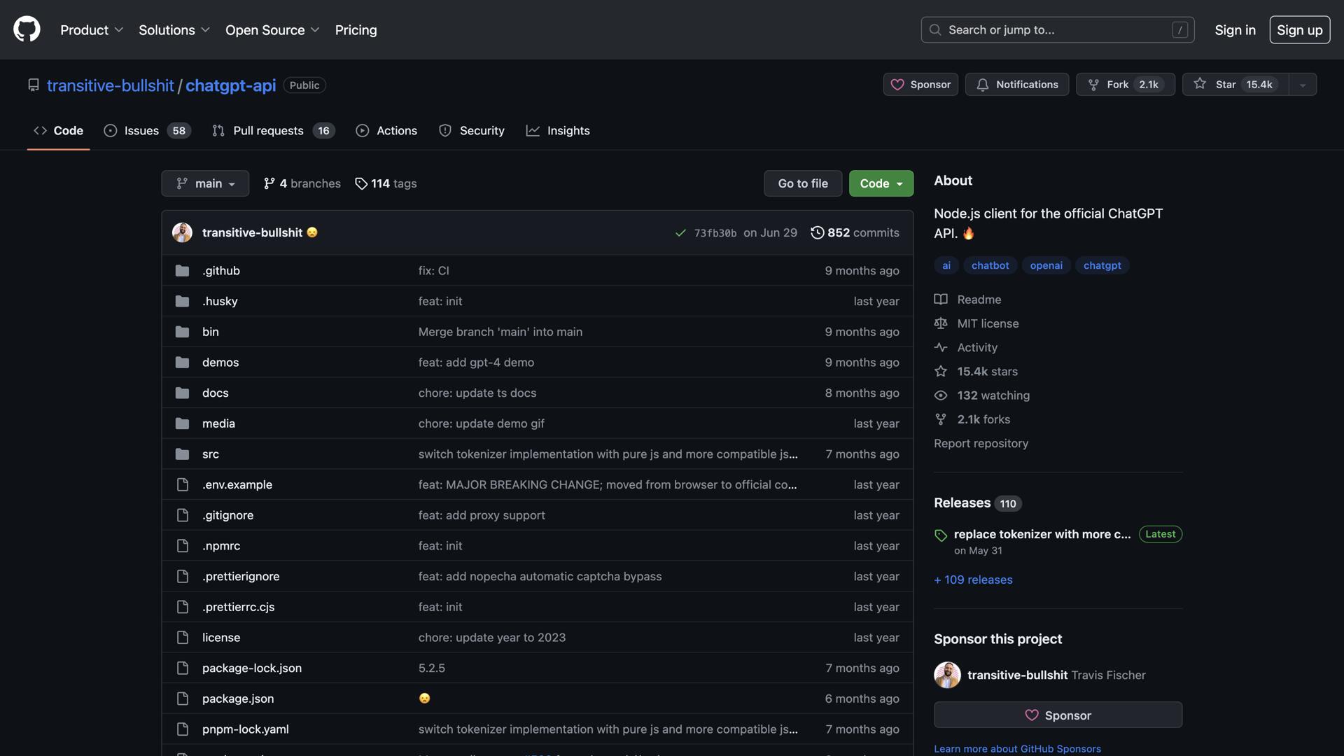 ChatGPT API (unofficial)