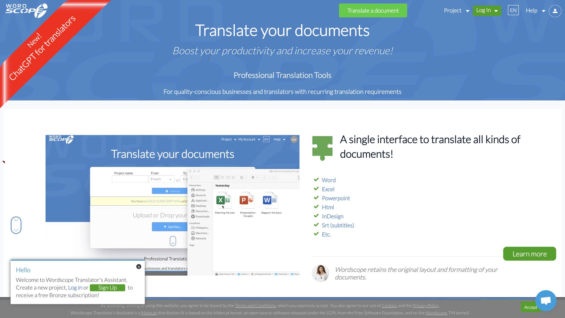 ChatGPT for Translators
