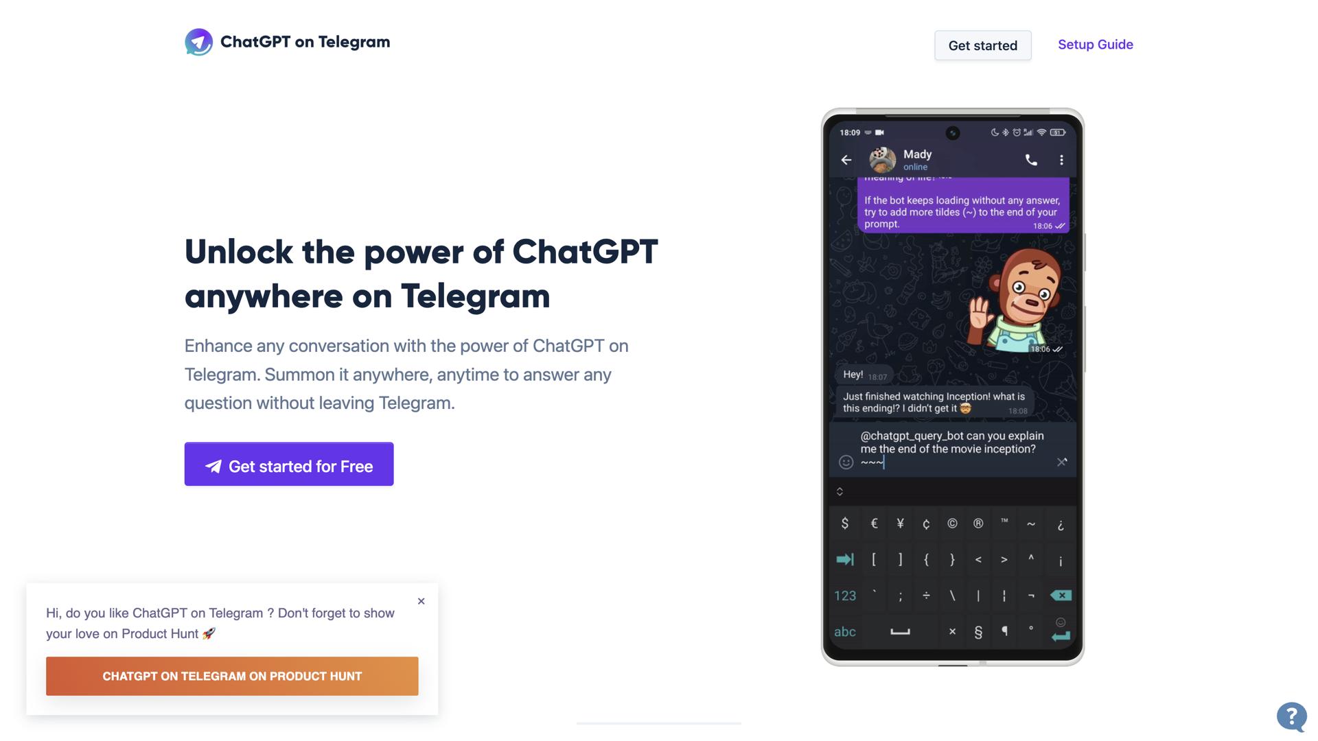 ChatGPT on Telegram