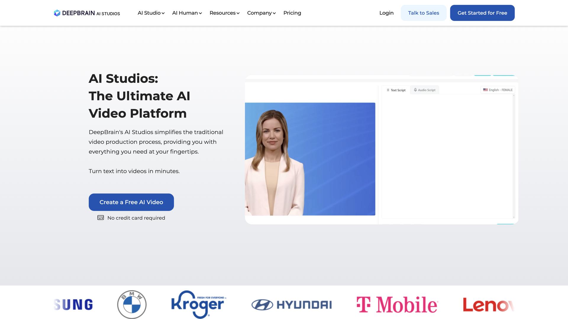 Deep Brain – AI STUDIOS