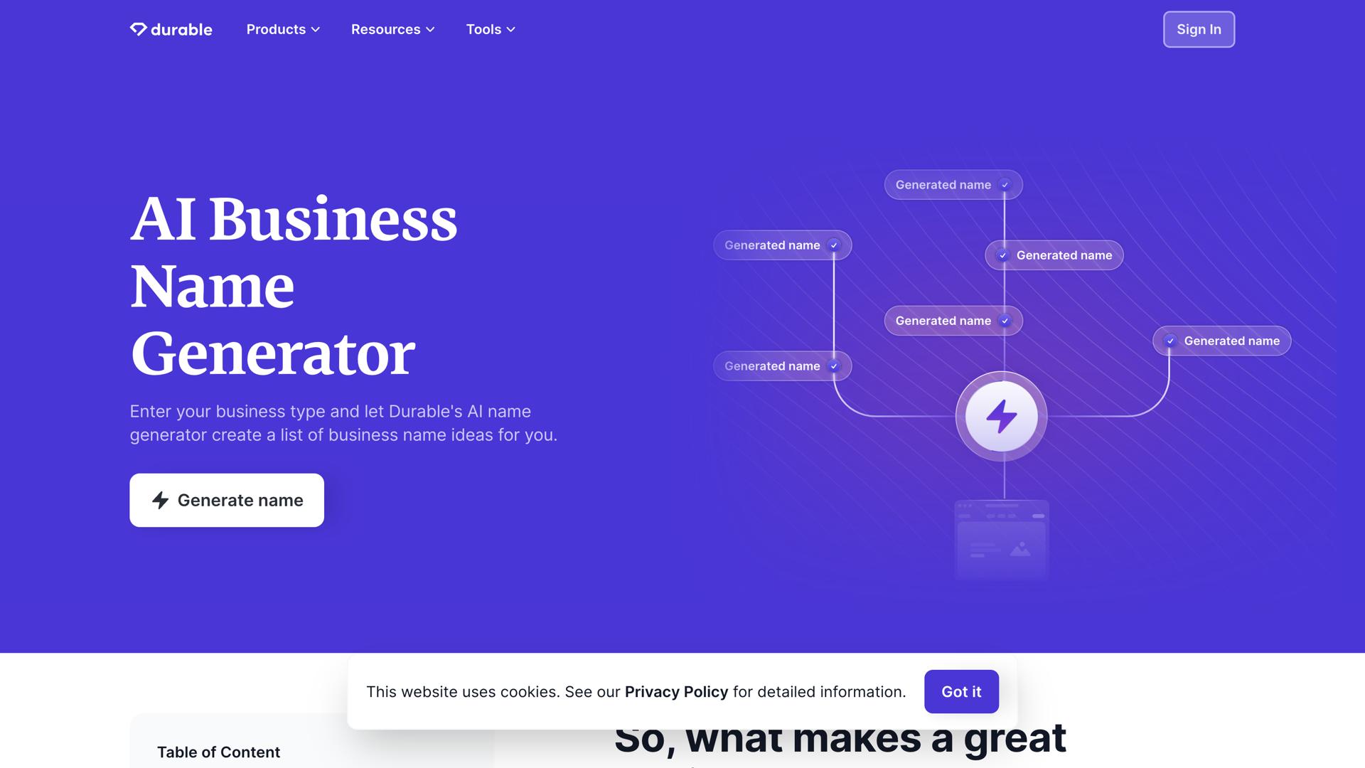 Durable Name Generator
