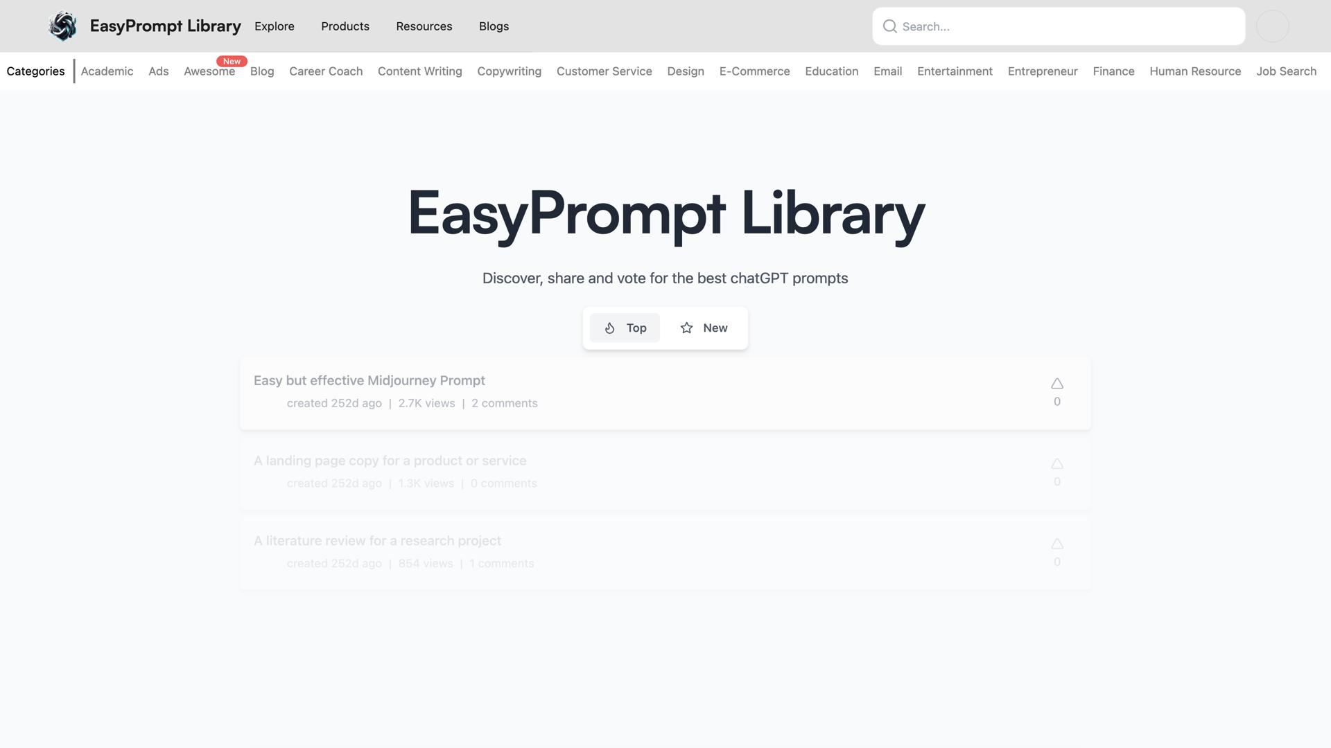 EasyPrompt Library
