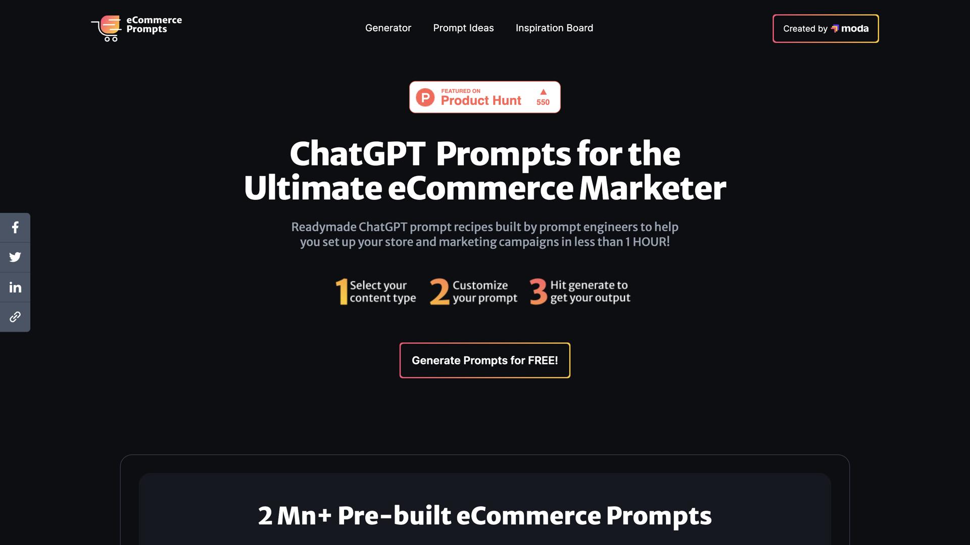 ECommerce Prompt Generator