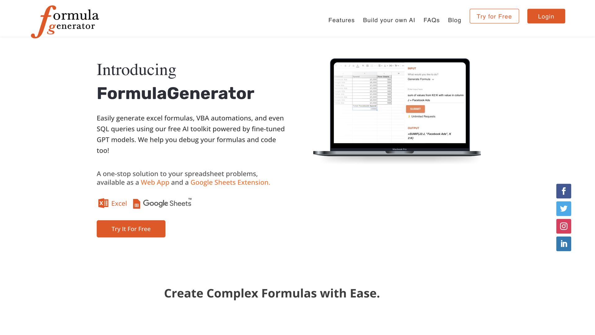 Formula Generator