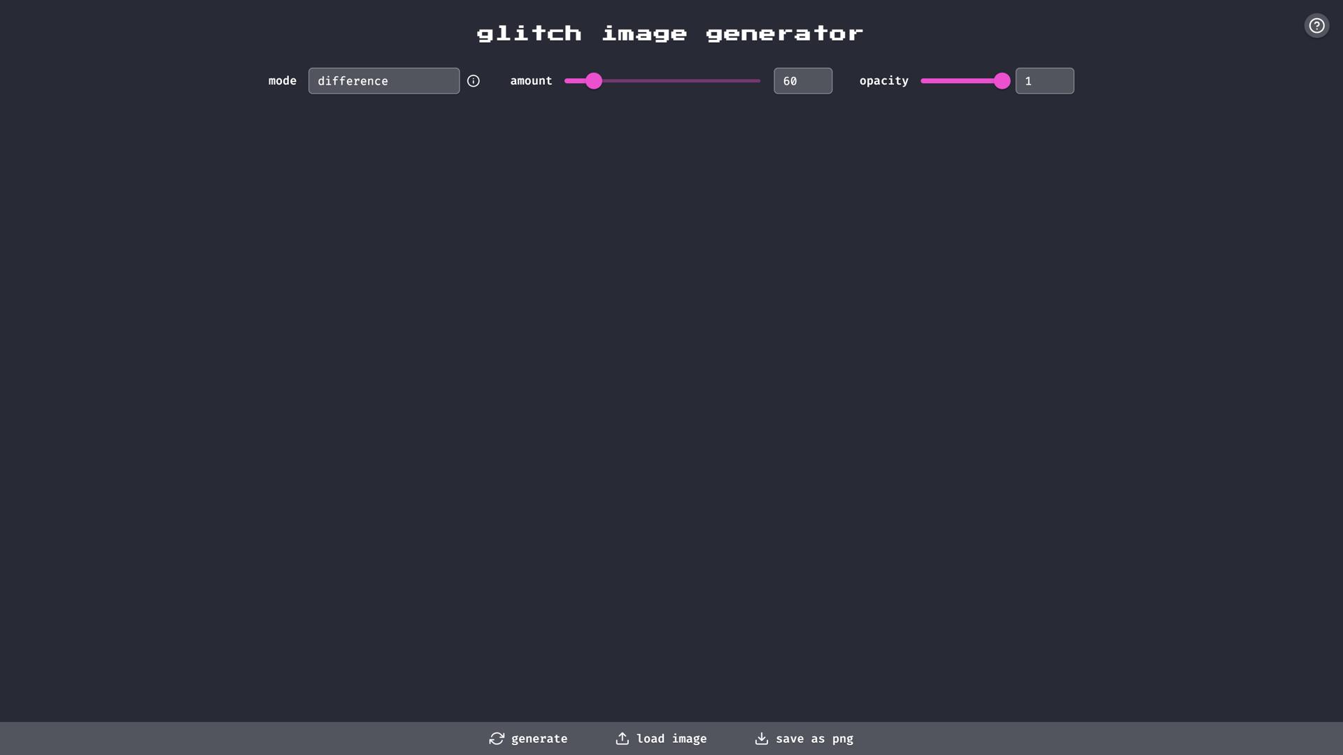 Glitch Image Generator