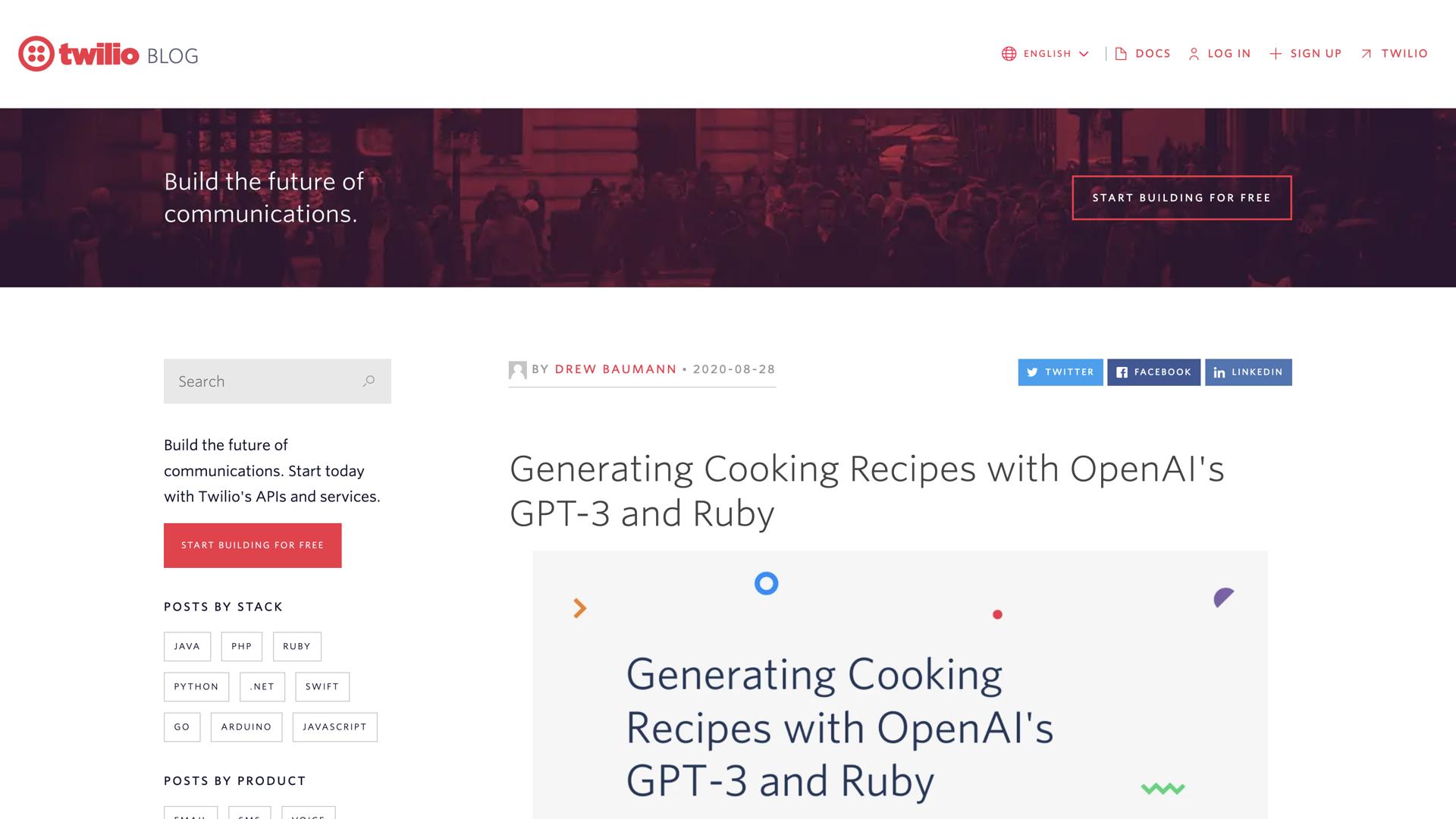 GPT-3 Recipe Builder