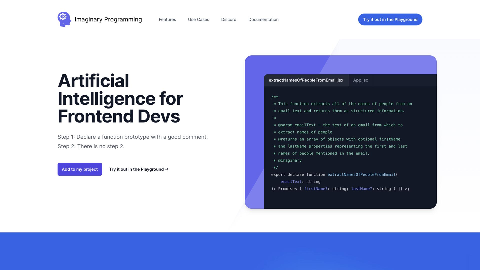 Imaginary Programming