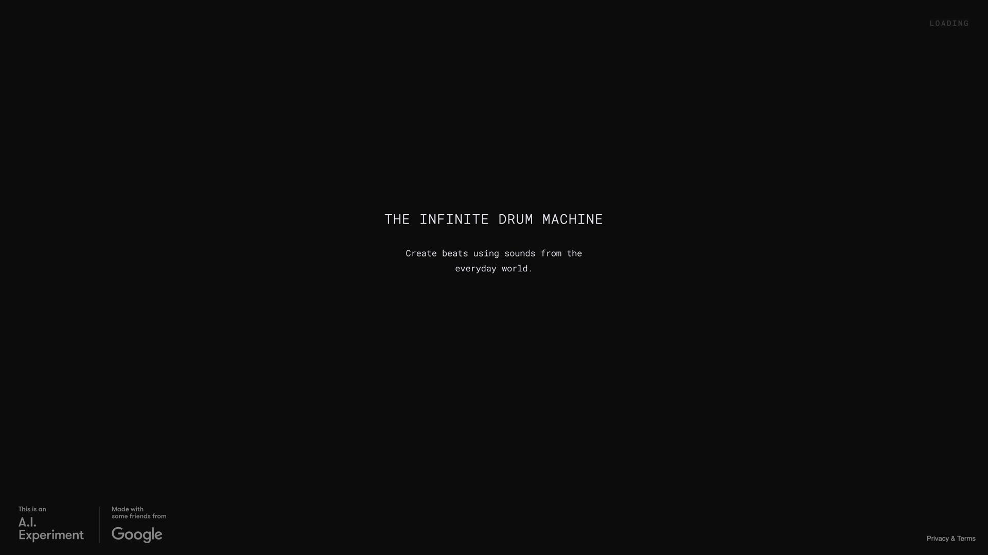 Infinite Drum Machine