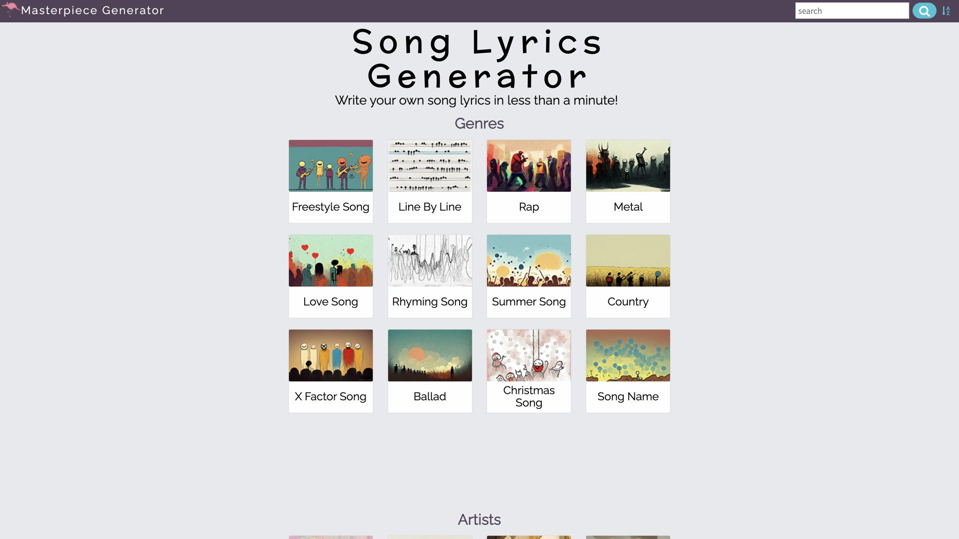 Masterpiece Generator