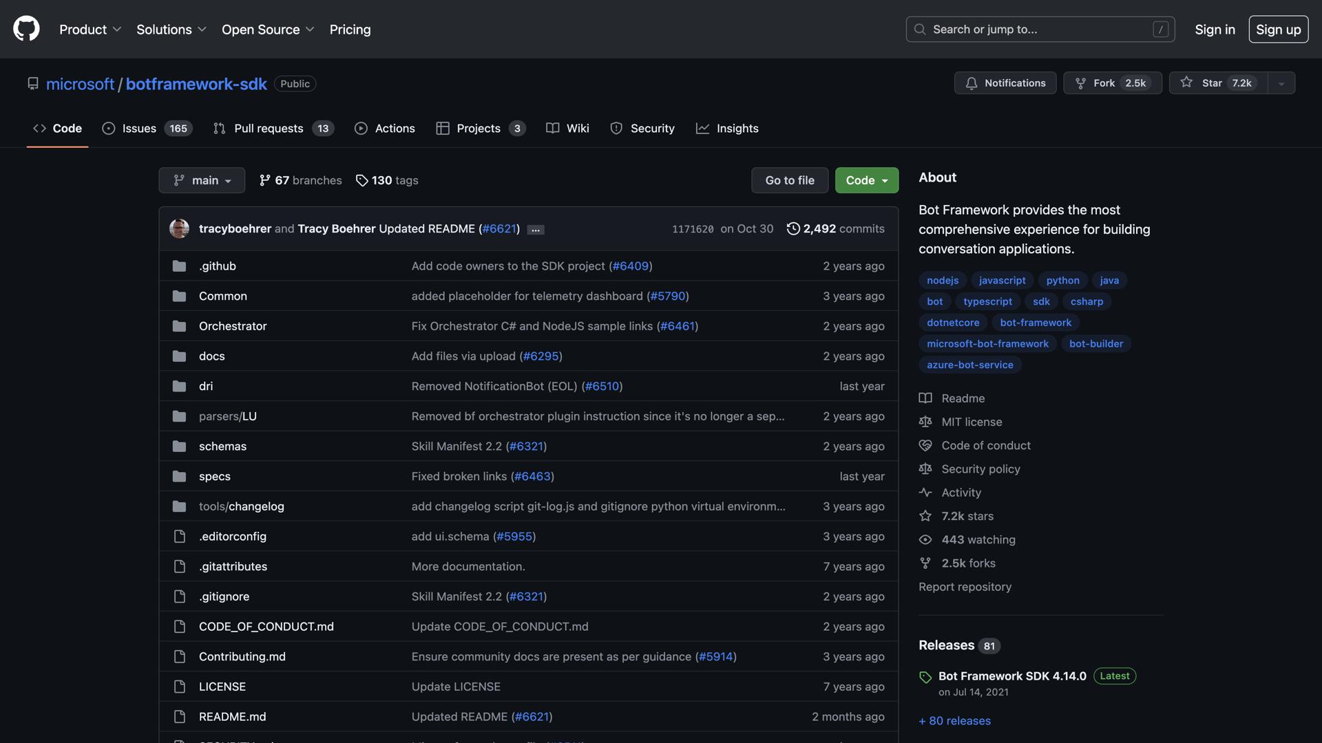 Microsoft Bot Framework