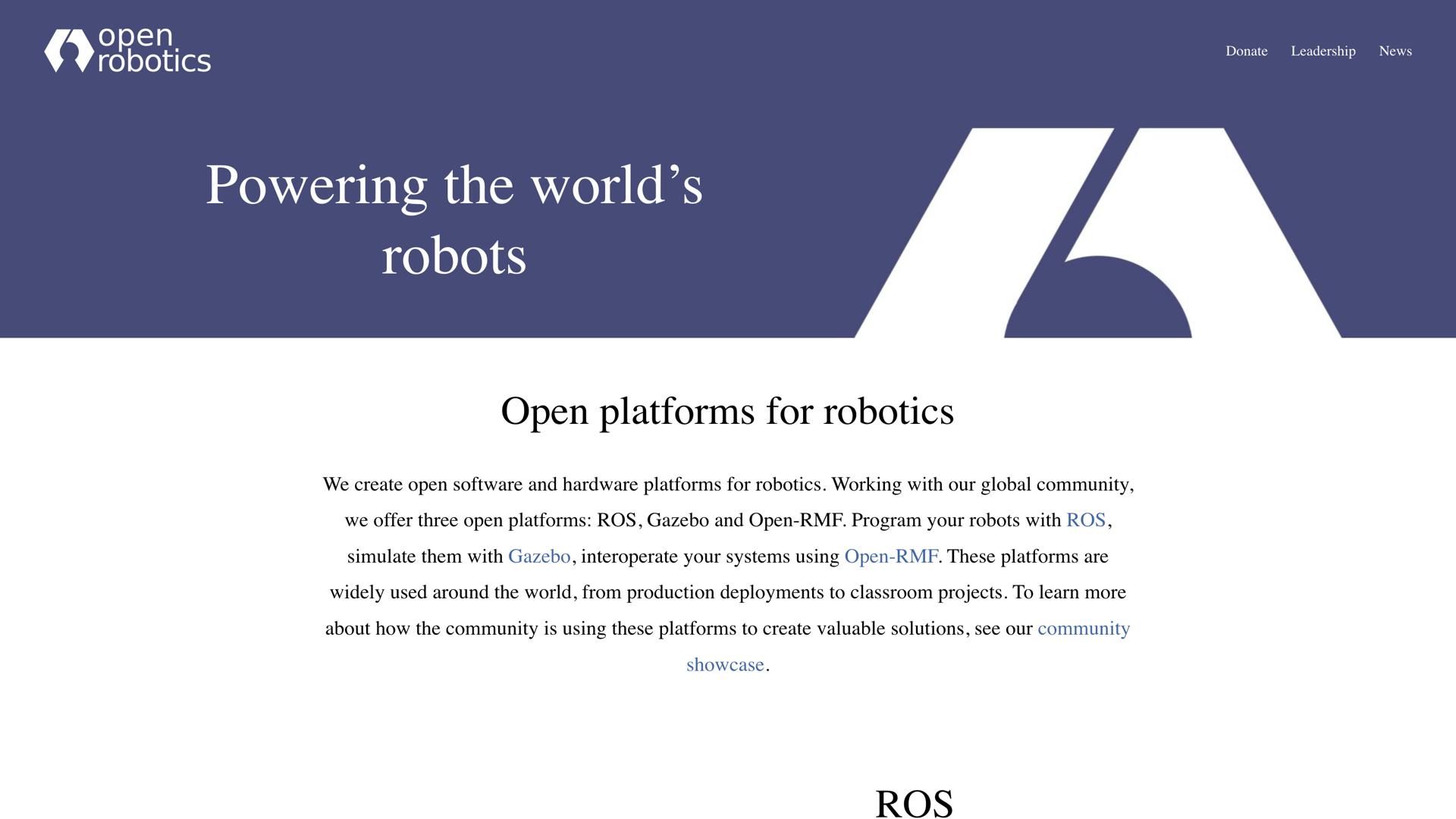 Open Source Robotics Foundation (OSRF)