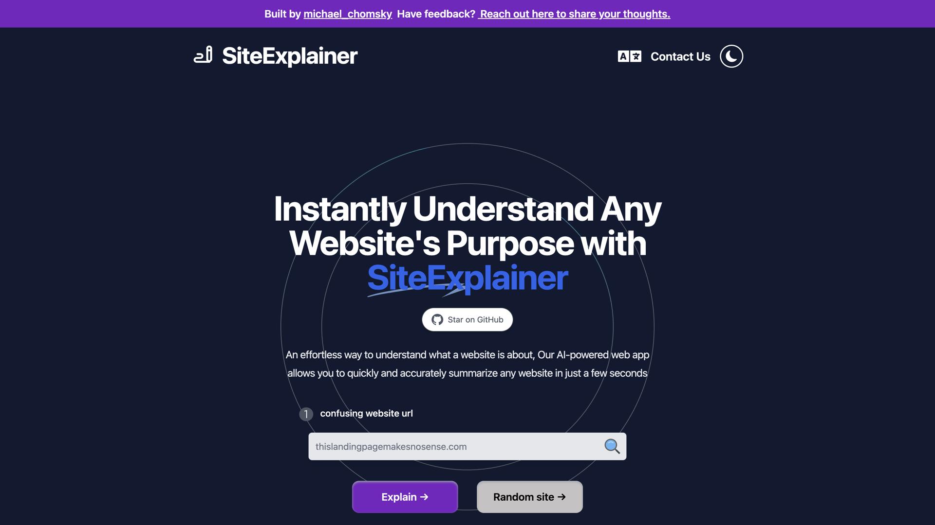 SiteExplainer