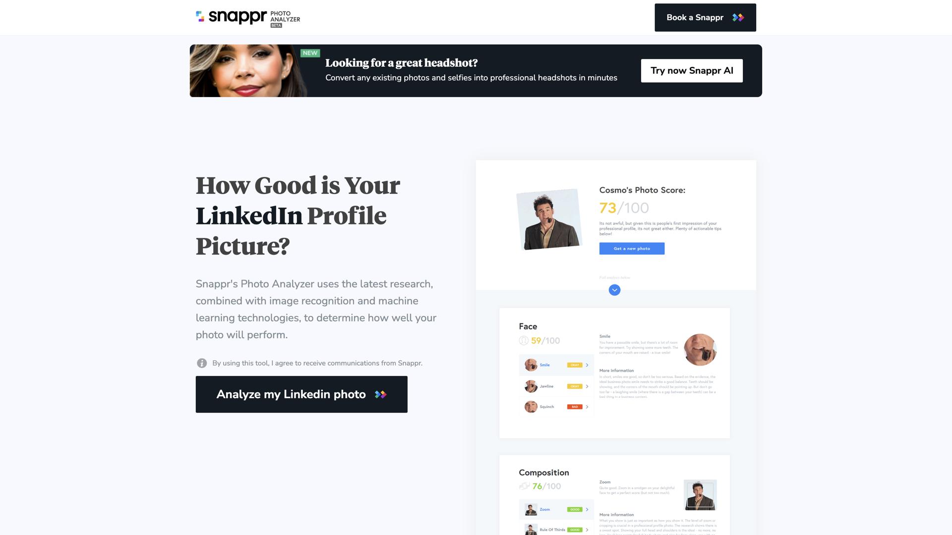 Snappr Photo Analyzer