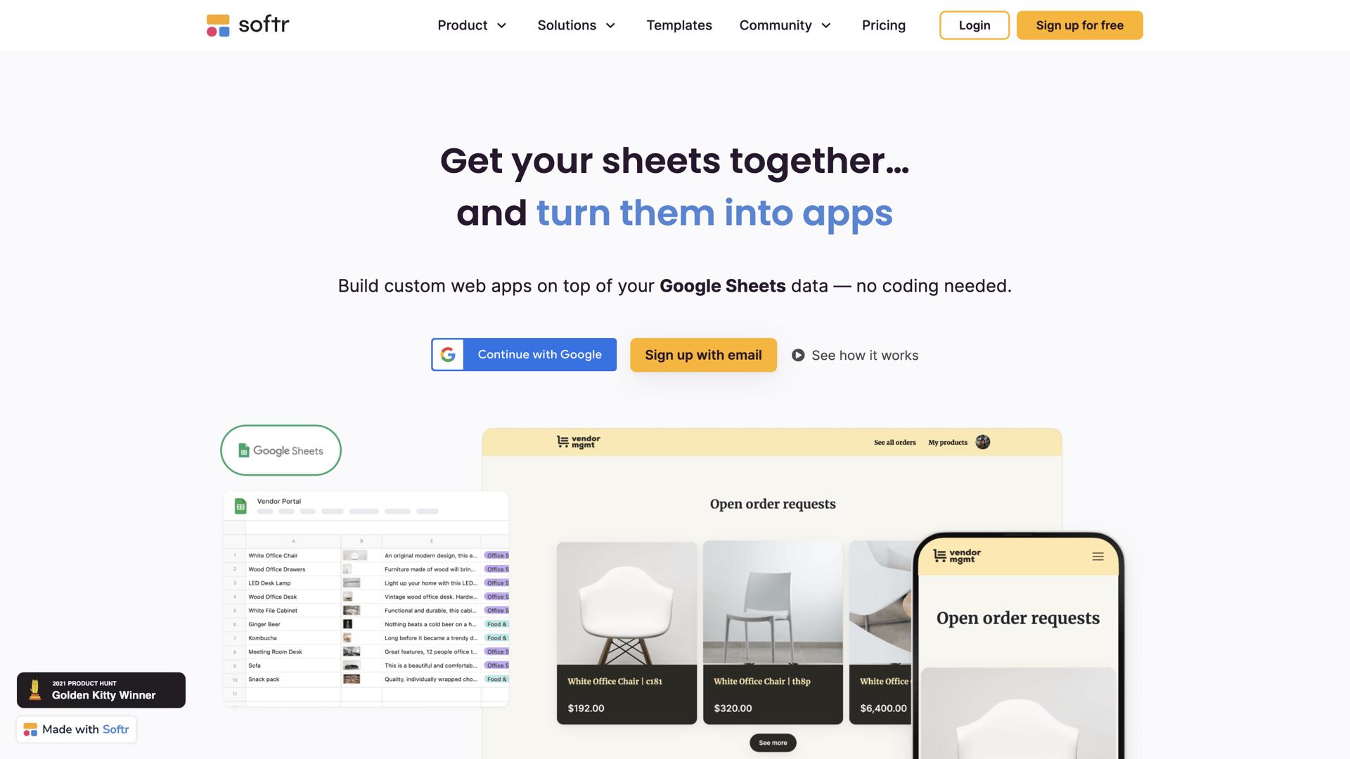 Softr for Google Sheets