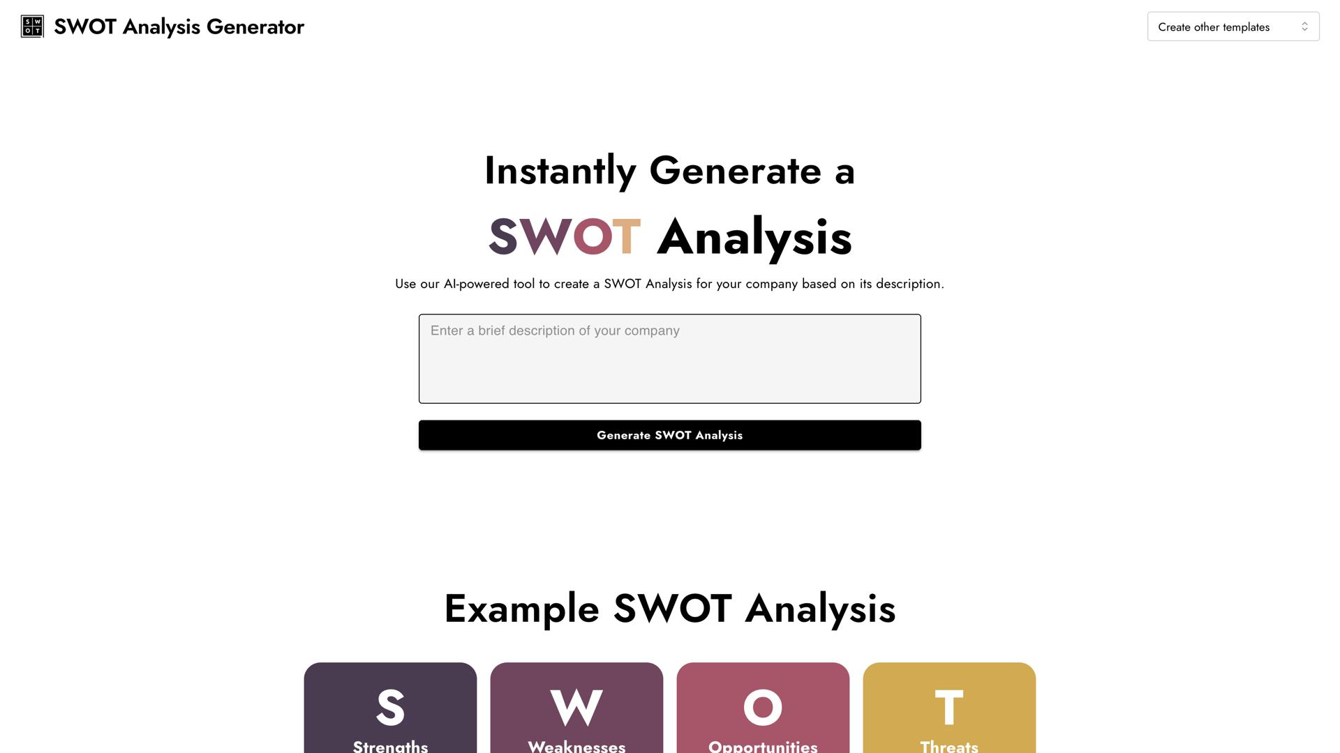 SWOT Analysis