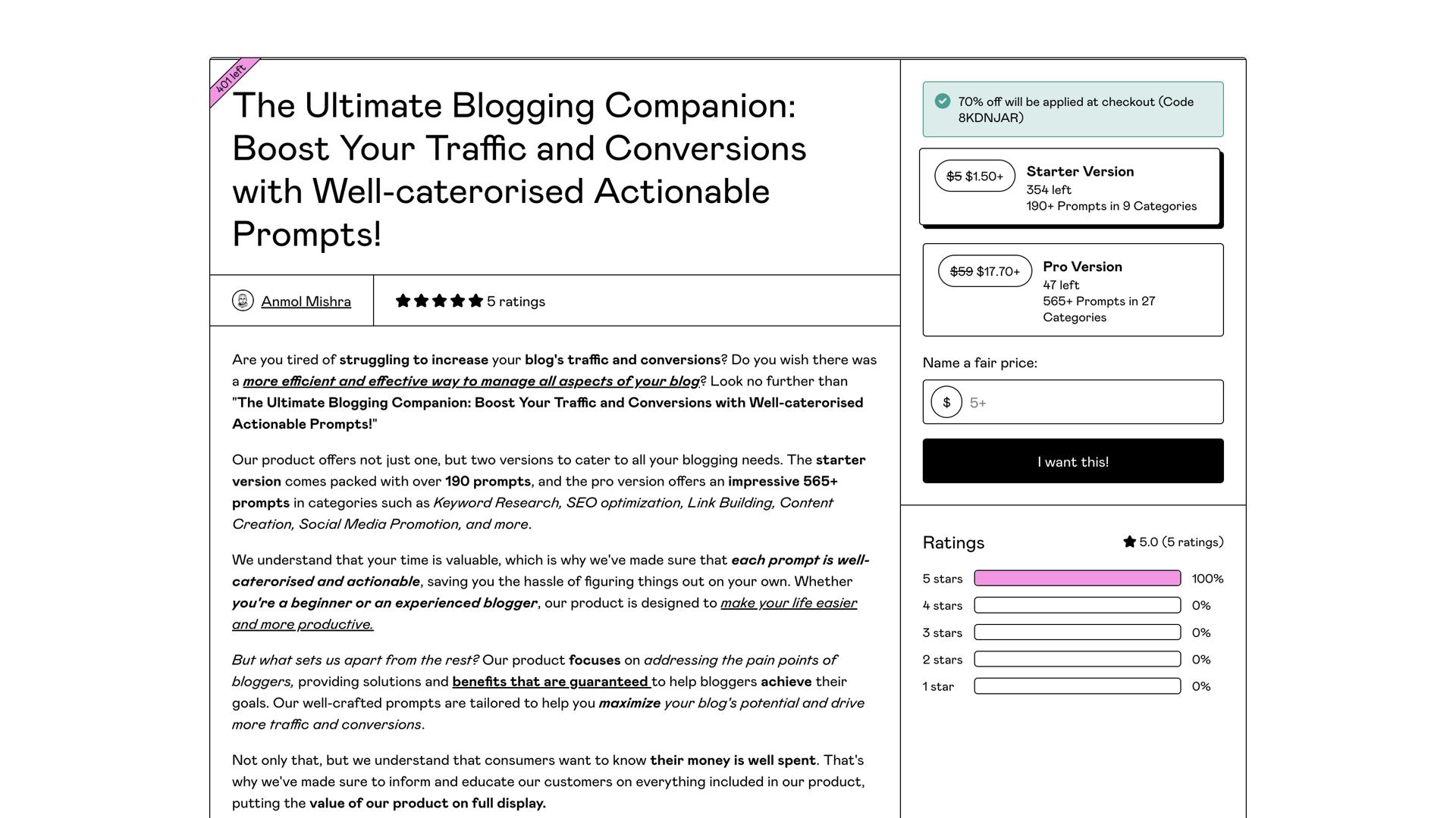 Ultimate Blogging Companion