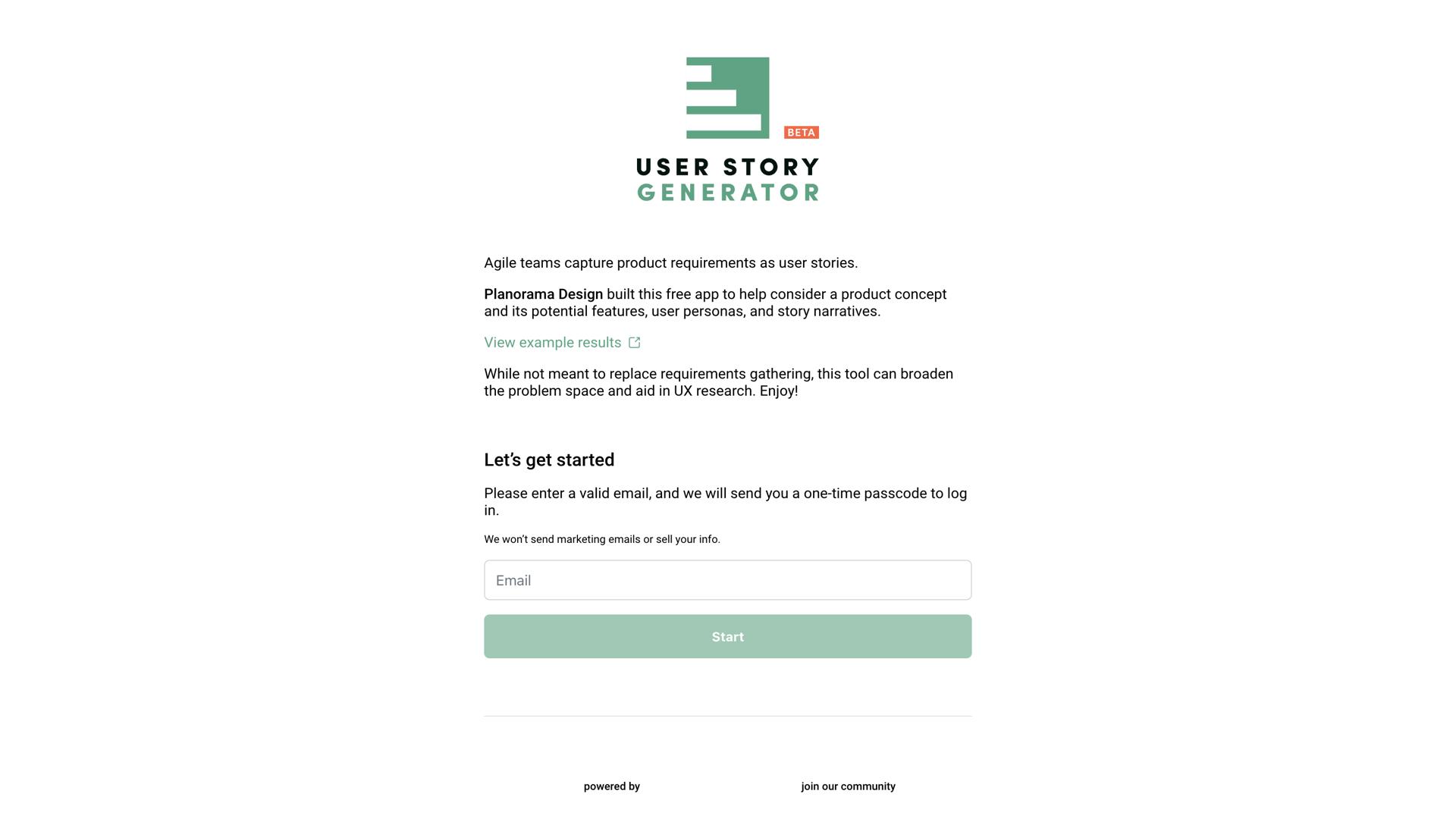 User Story Generator