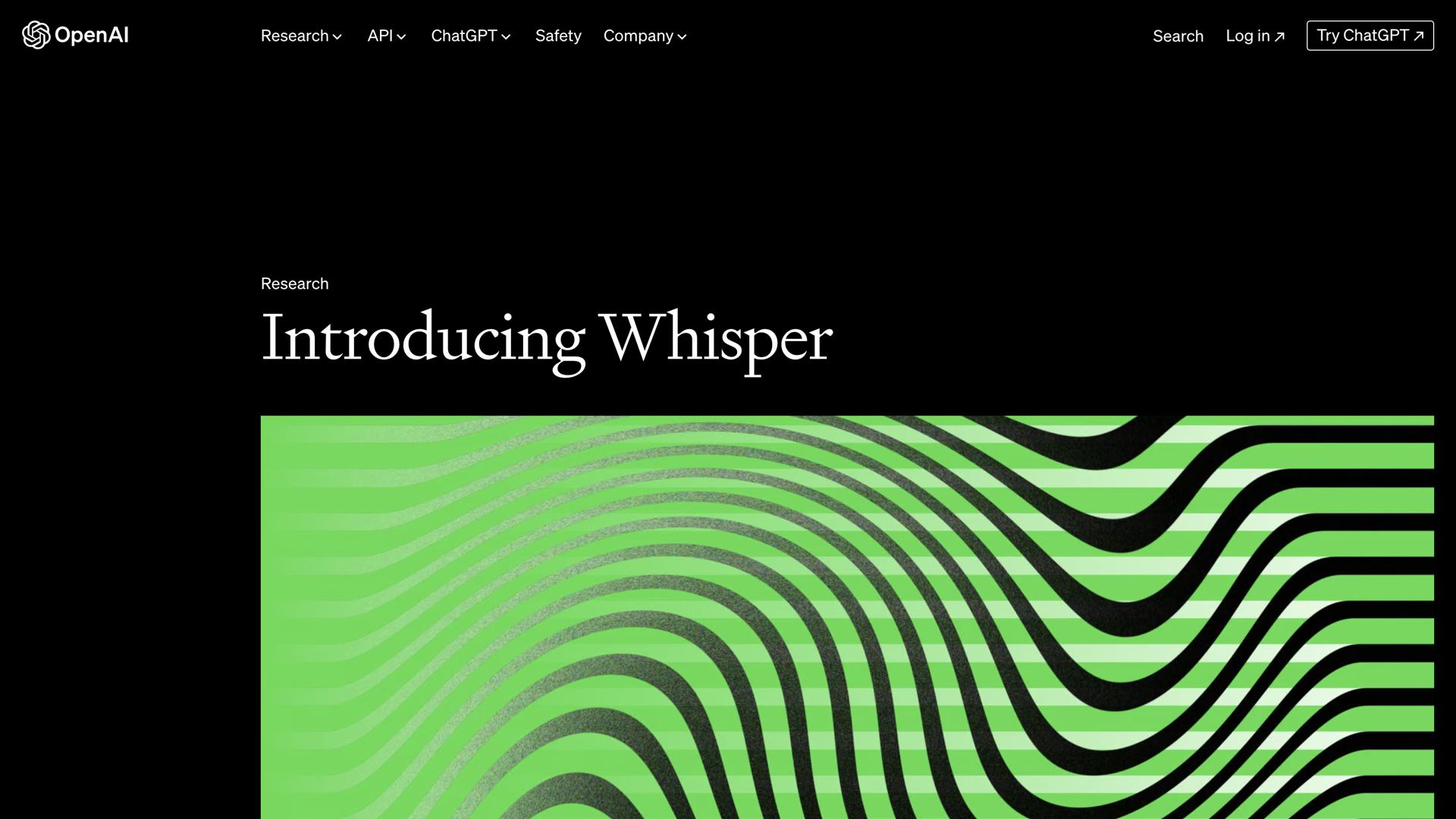 Whisper by OpenAI