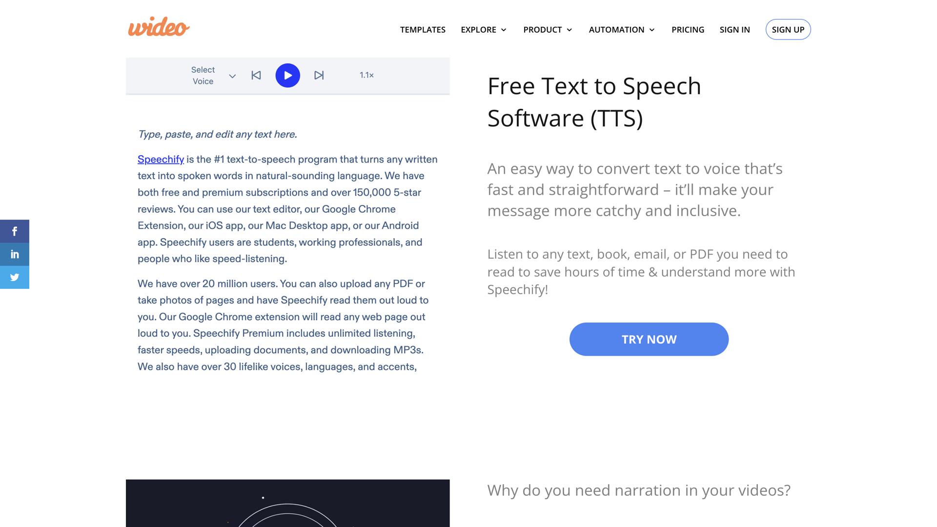 Wideo Text-to-Speech